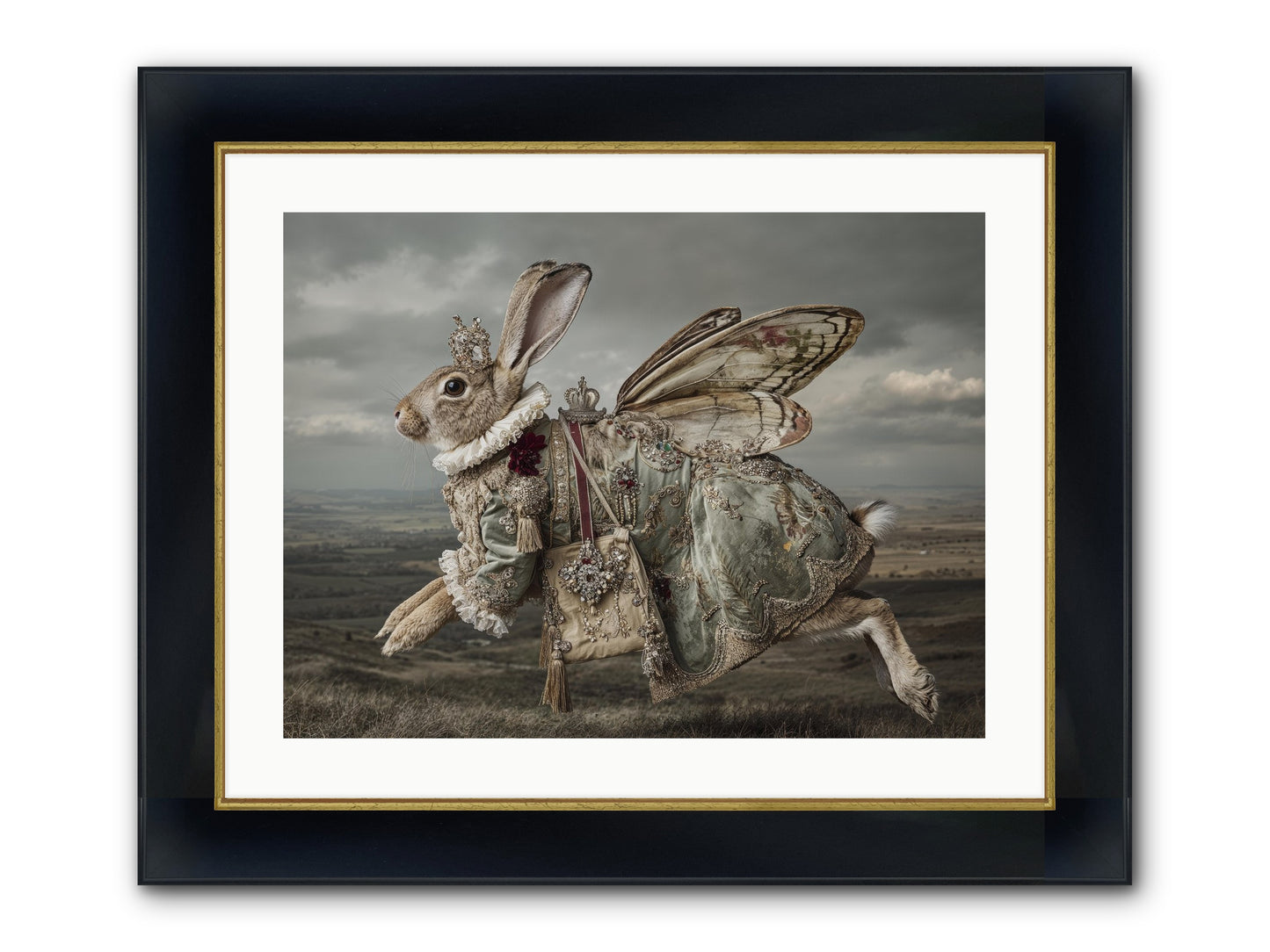 Mintwater Diaries No.1 Framed Print - Wide Black w/Gold 24x18