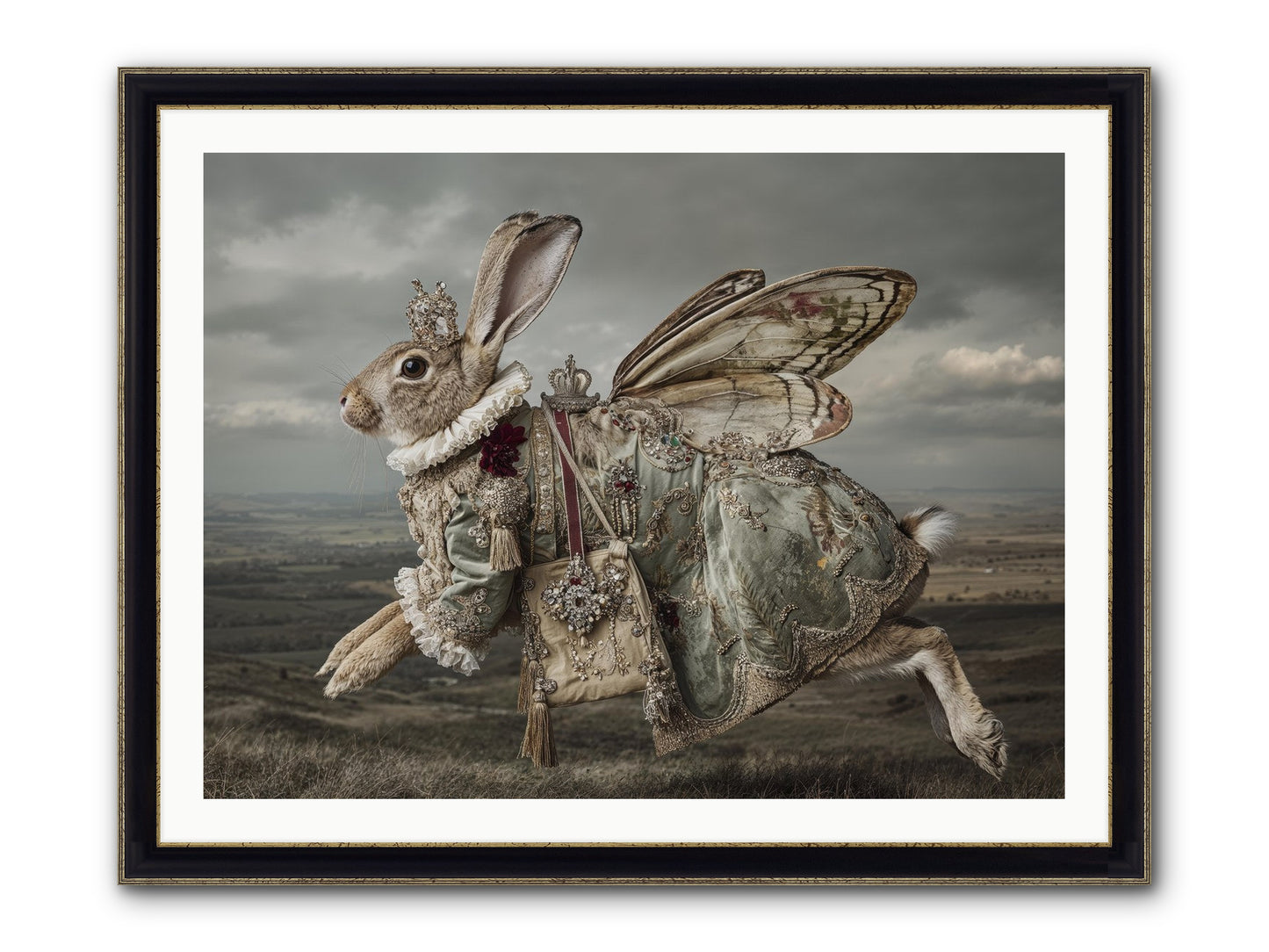 Mintwater Diaries No.1 Framed Print - Black & Gold 40x30