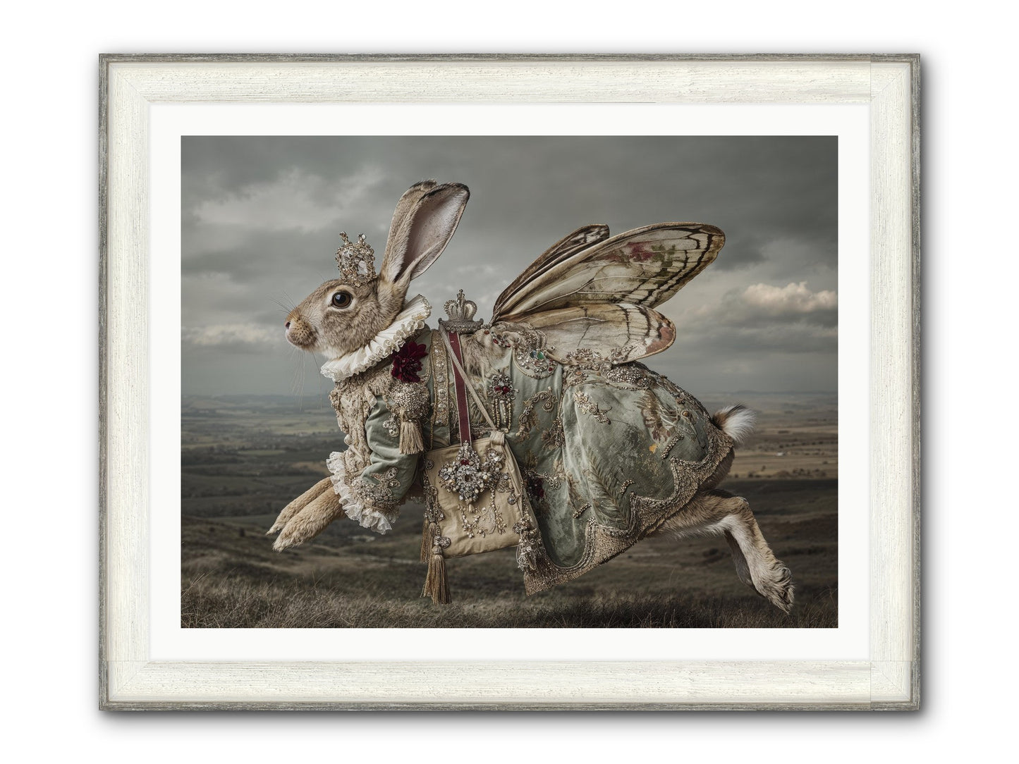 Mintwater Diaries No.1 Framed Print - Driftwood White 40x30