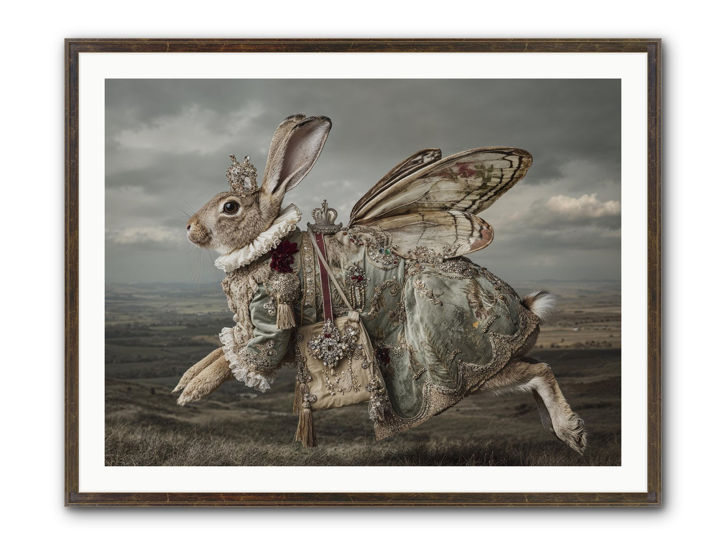 Mintwater Diaries No.1 Framed Print - Slimwoods Black/Gold 40x30