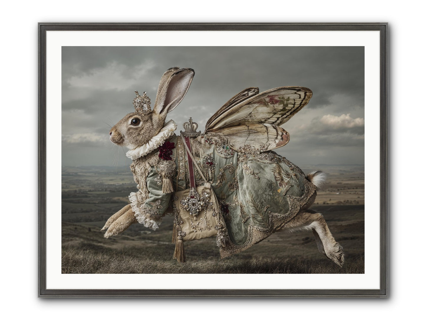 Mintwater Diaries No.1 Framed Print - Slimwoods Black/Silver 40x30
