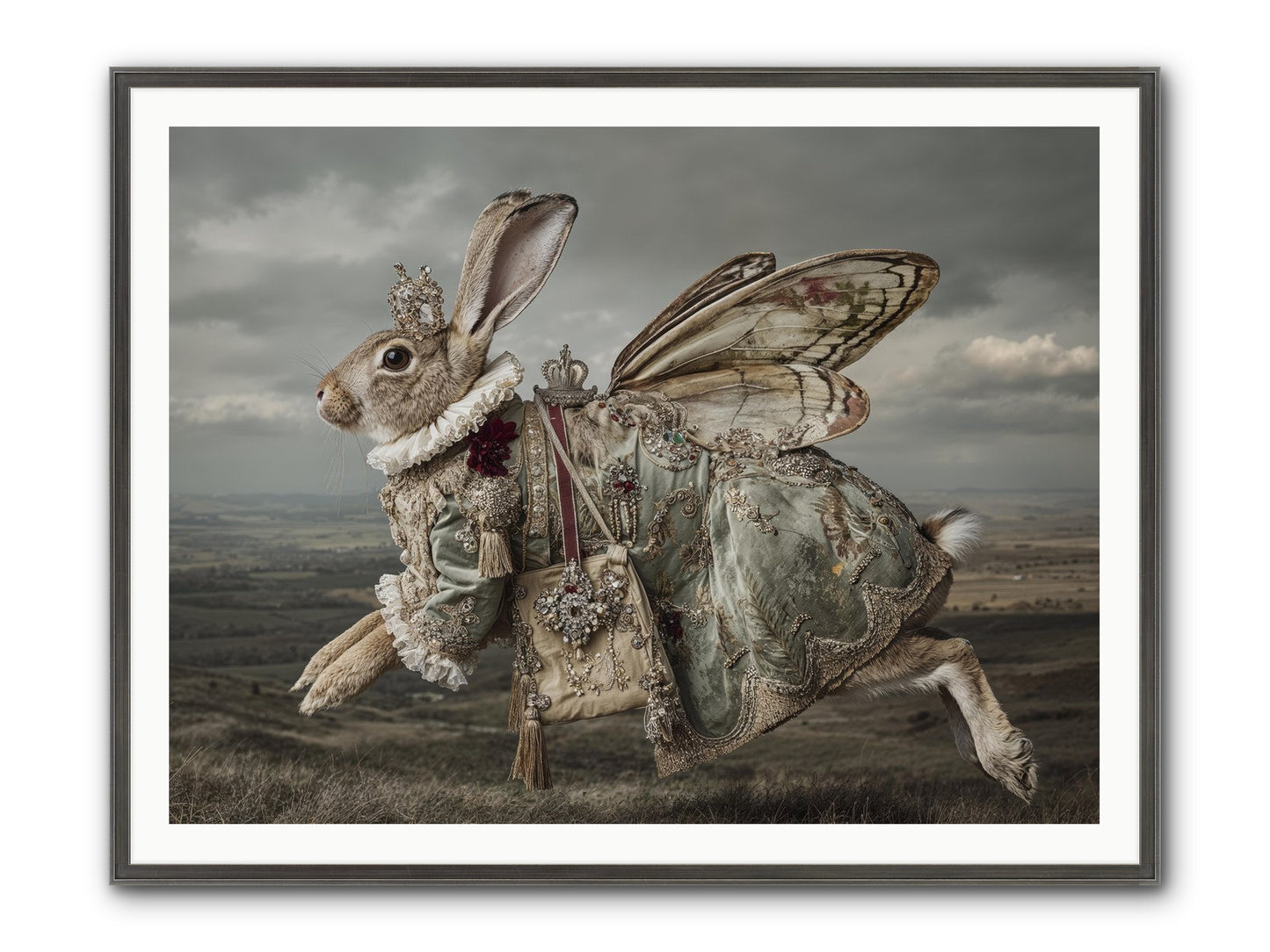 Mintwater Diaries No.1 Framed Print - Slimwoods Black/Silver 48x36
