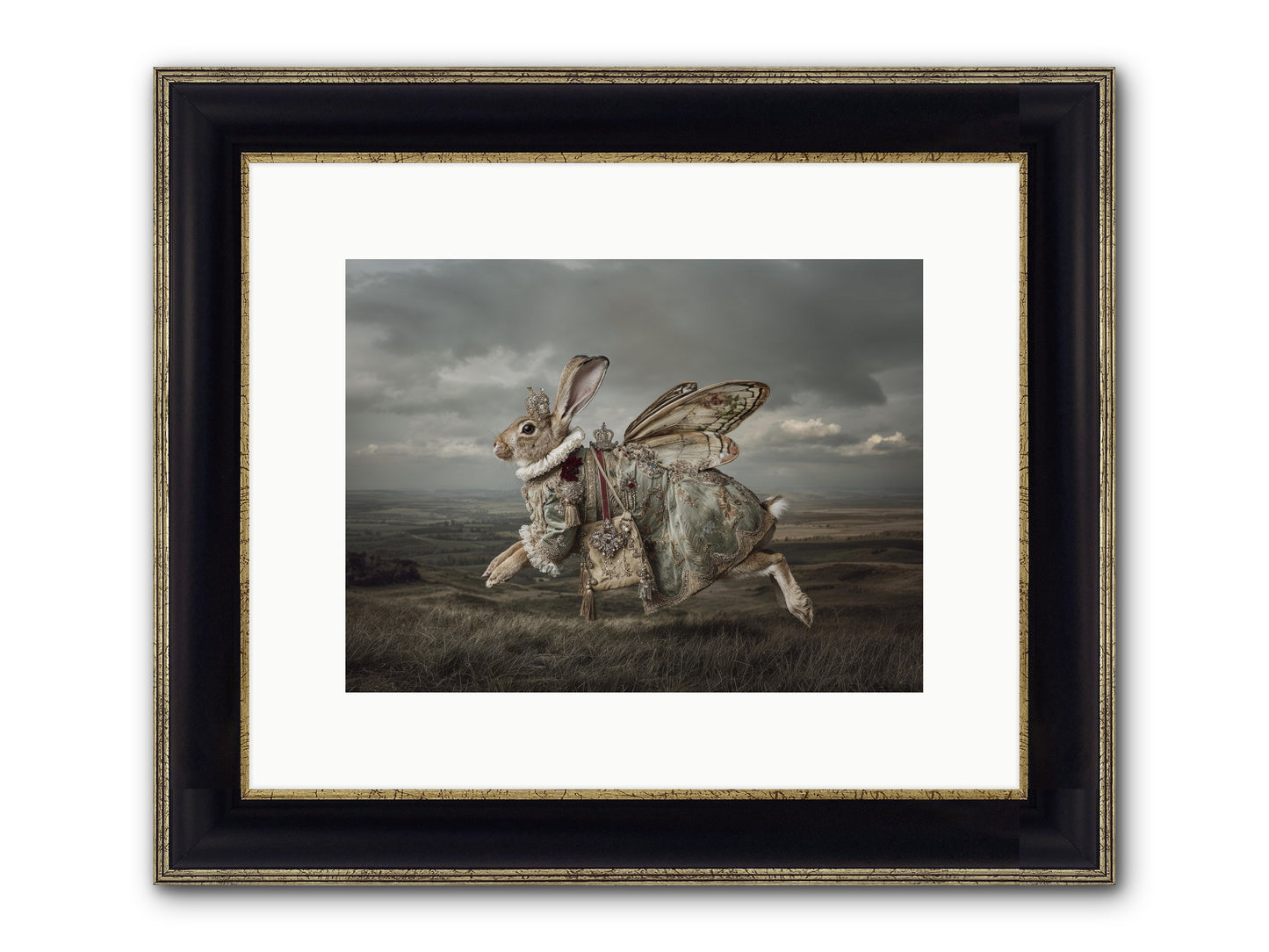 Mintwater Diaries No.2 Framed Print - Black & Gold 12x9