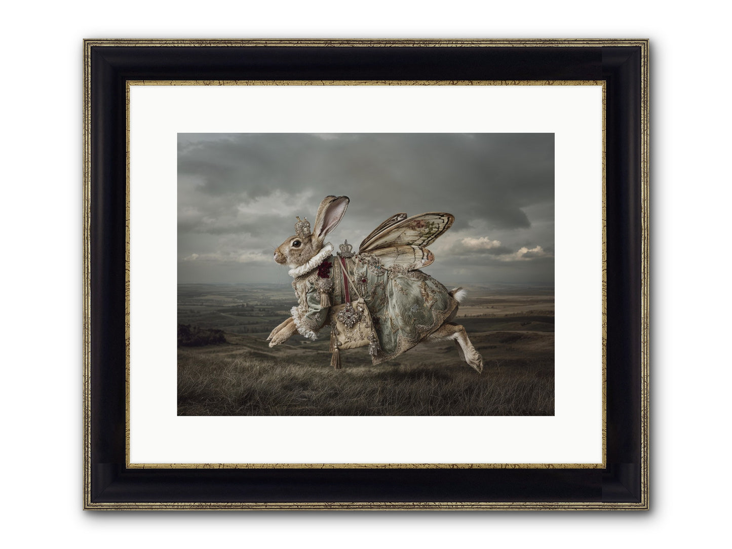Mintwater Diaries No.2 Framed Print - Black & Gold 16x12