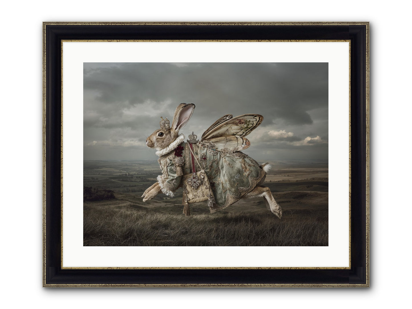 Mintwater Diaries No.2 Framed Print - Black & Gold 24x18