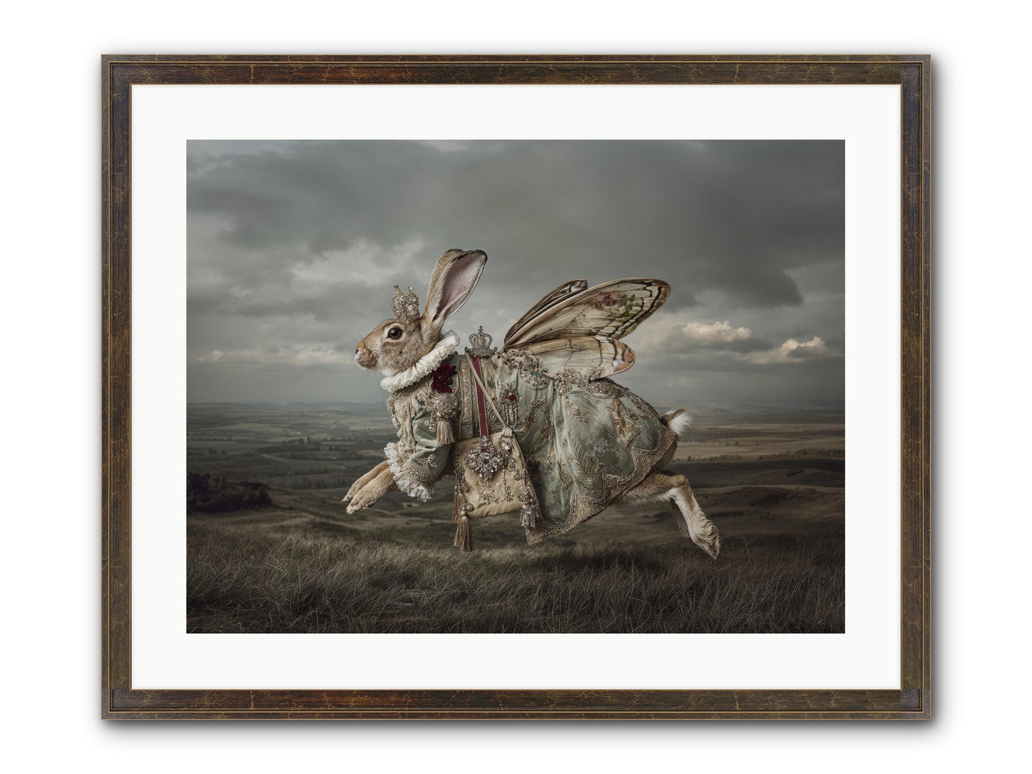 Mintwater Diaries No.2 Framed Print - Slimwoods Black/Gold 24x18