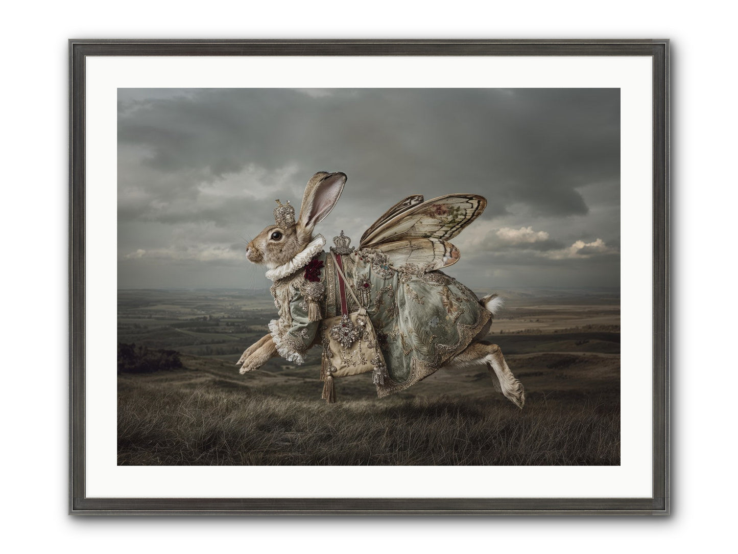 Mintwater Diaries No.2 Framed Print - Slimwoods Black/Silver 32x24