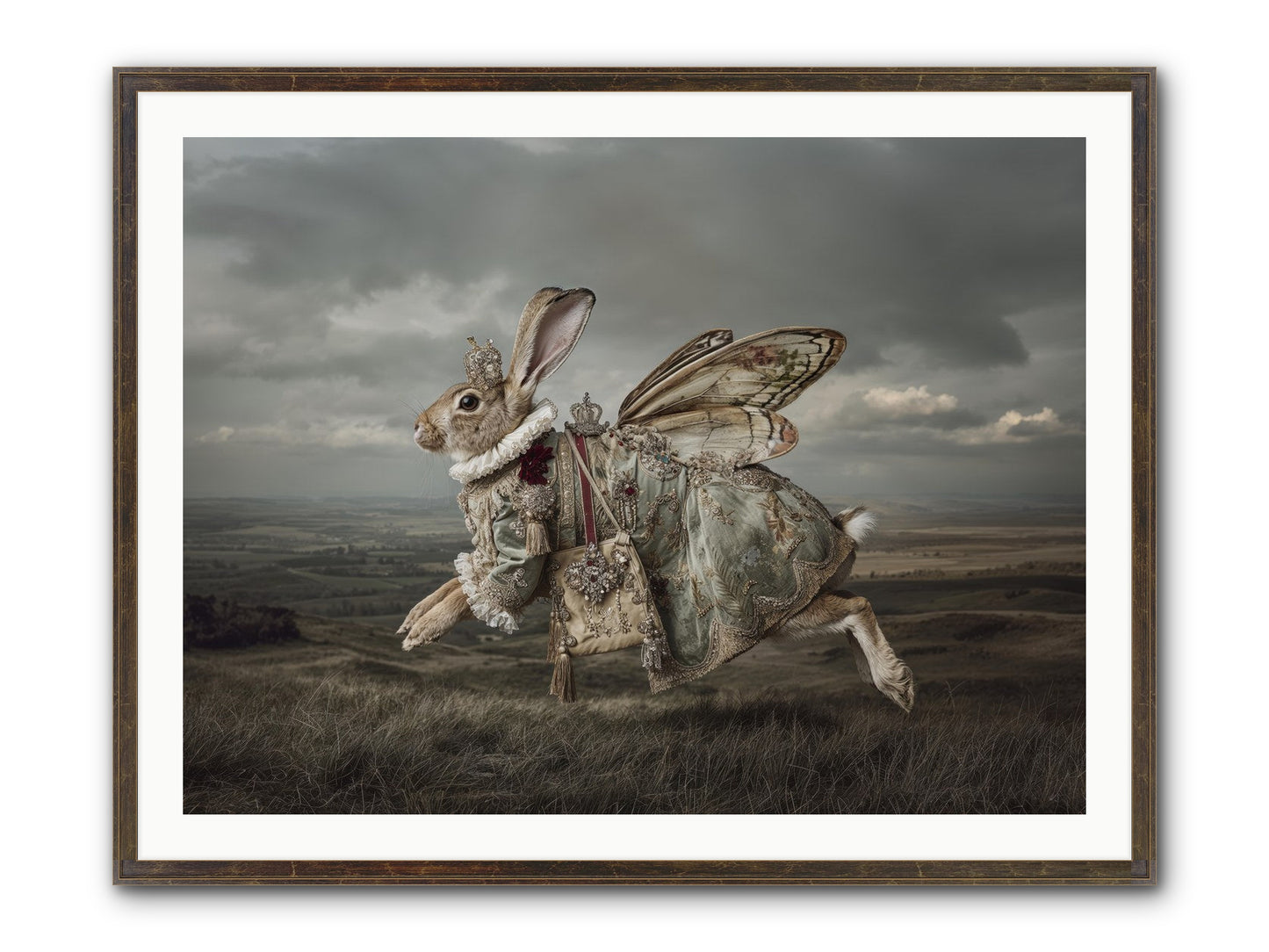 Mintwater Diaries No.2 Framed Print - Slimwoods Black/Gold 40x30