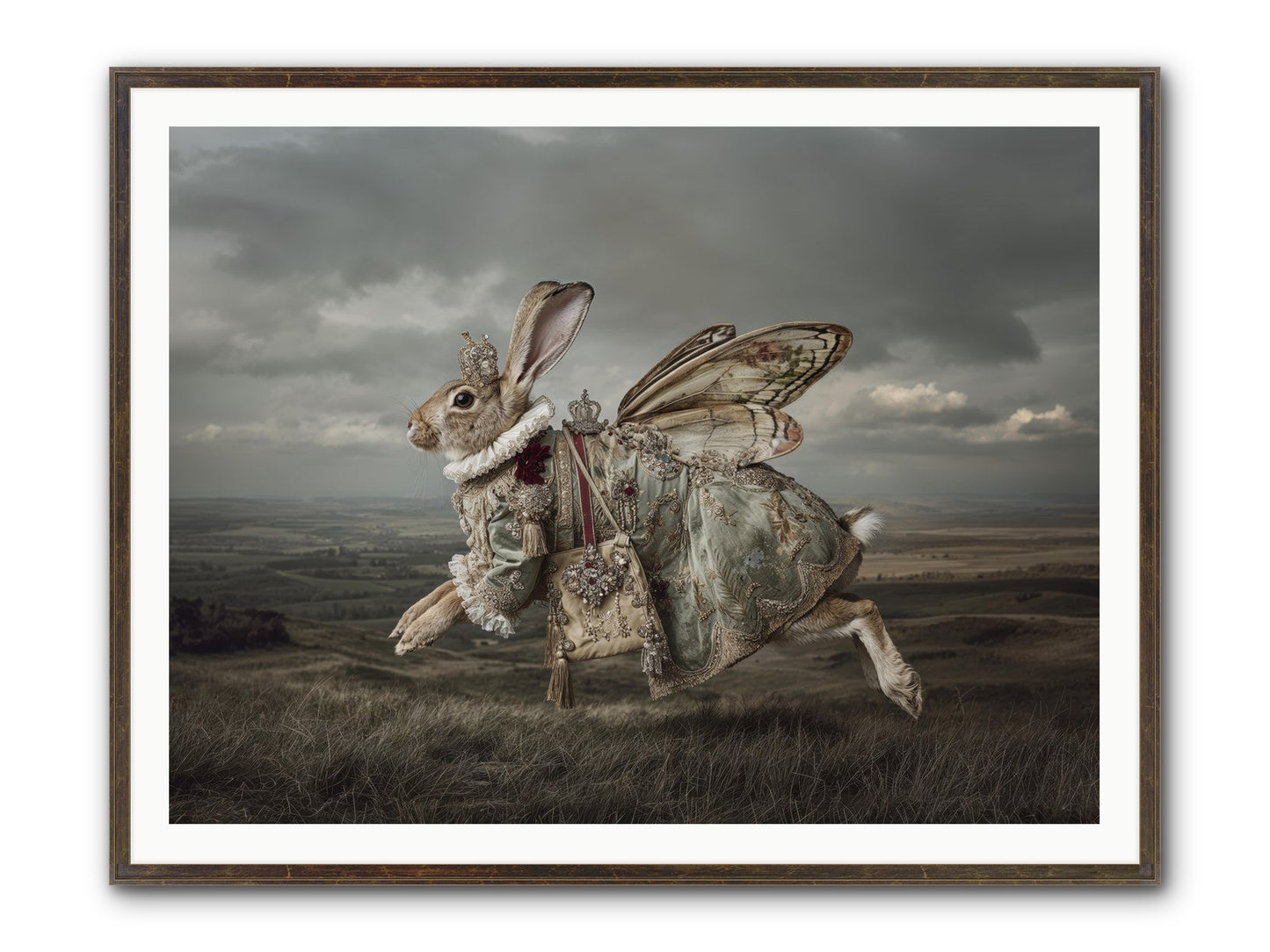 Mintwater Diaries No.2 Framed Print - Slimwoods Black/Gold 48x36