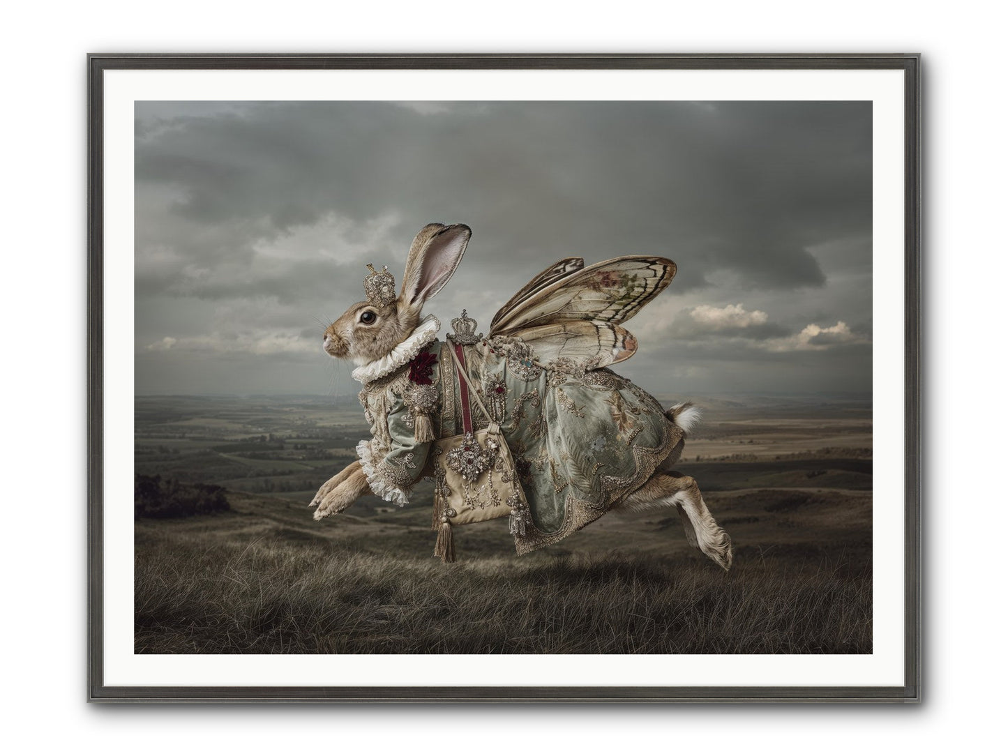 Mintwater Diaries No.2 Framed Print - Slimwoods Black/Silver 48x36