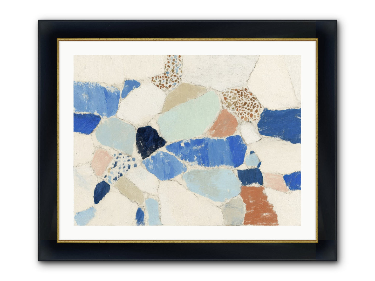 Mirador Framed Print - Wide Black w/Gold 32x24