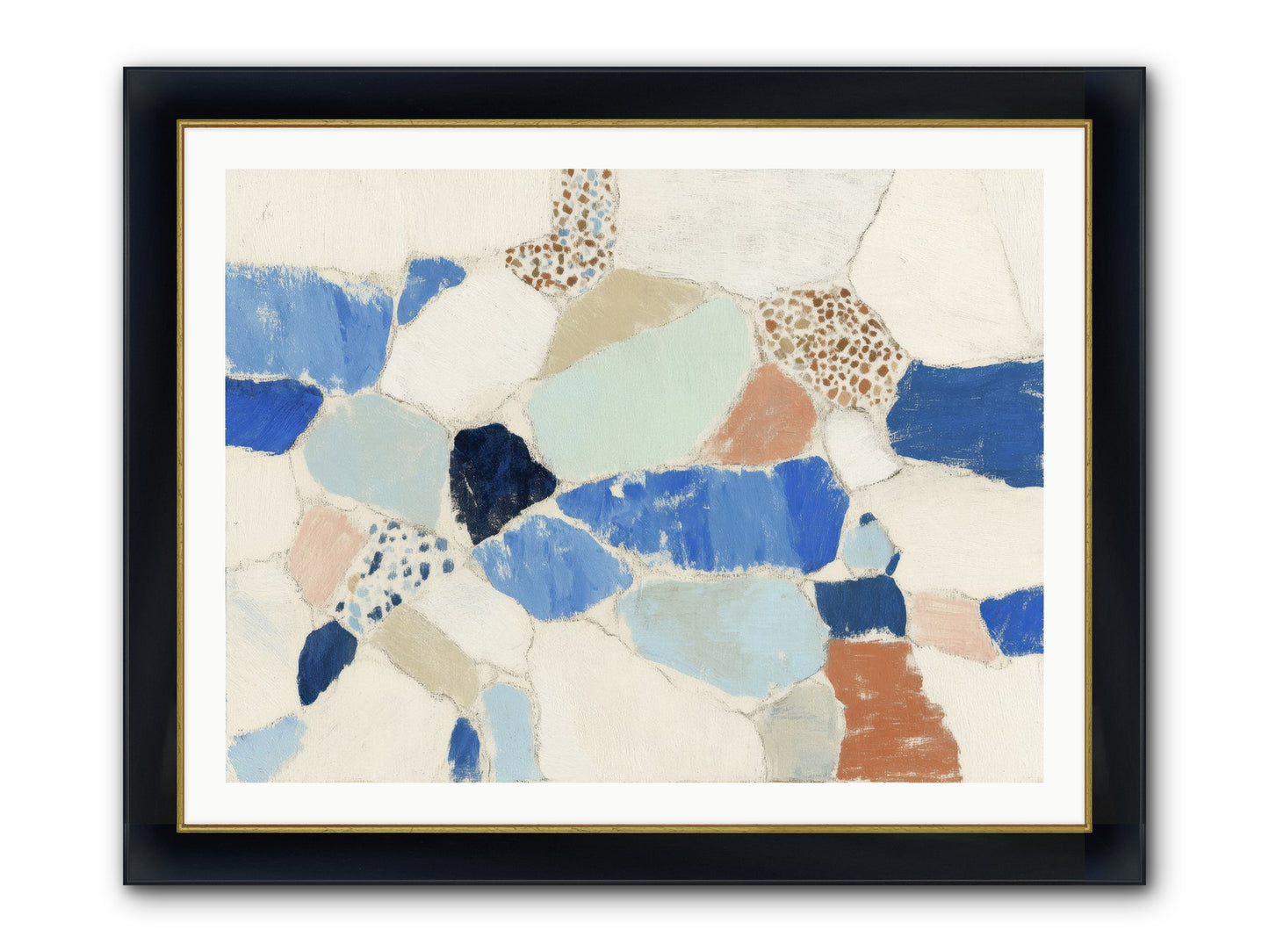 Mirador Framed Print - Wide Black w/Gold 40x30