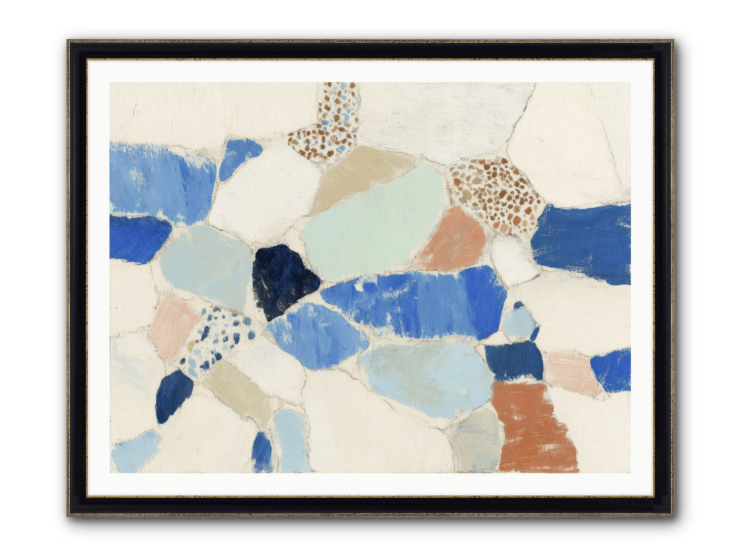 Mirador Framed Print - Black & Gold 48x36