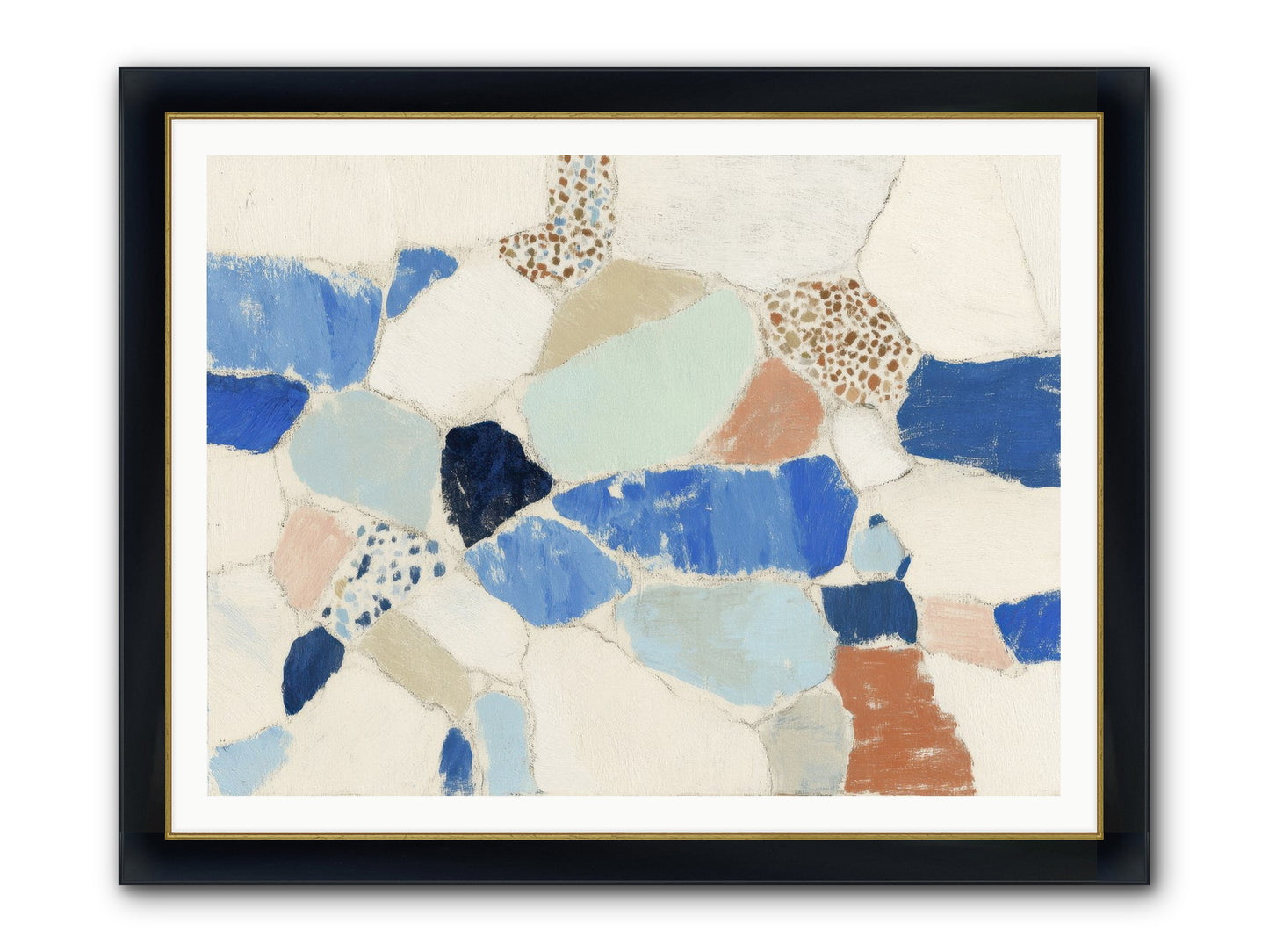 Mirador Framed Print - Wide Black w/Gold 48x36