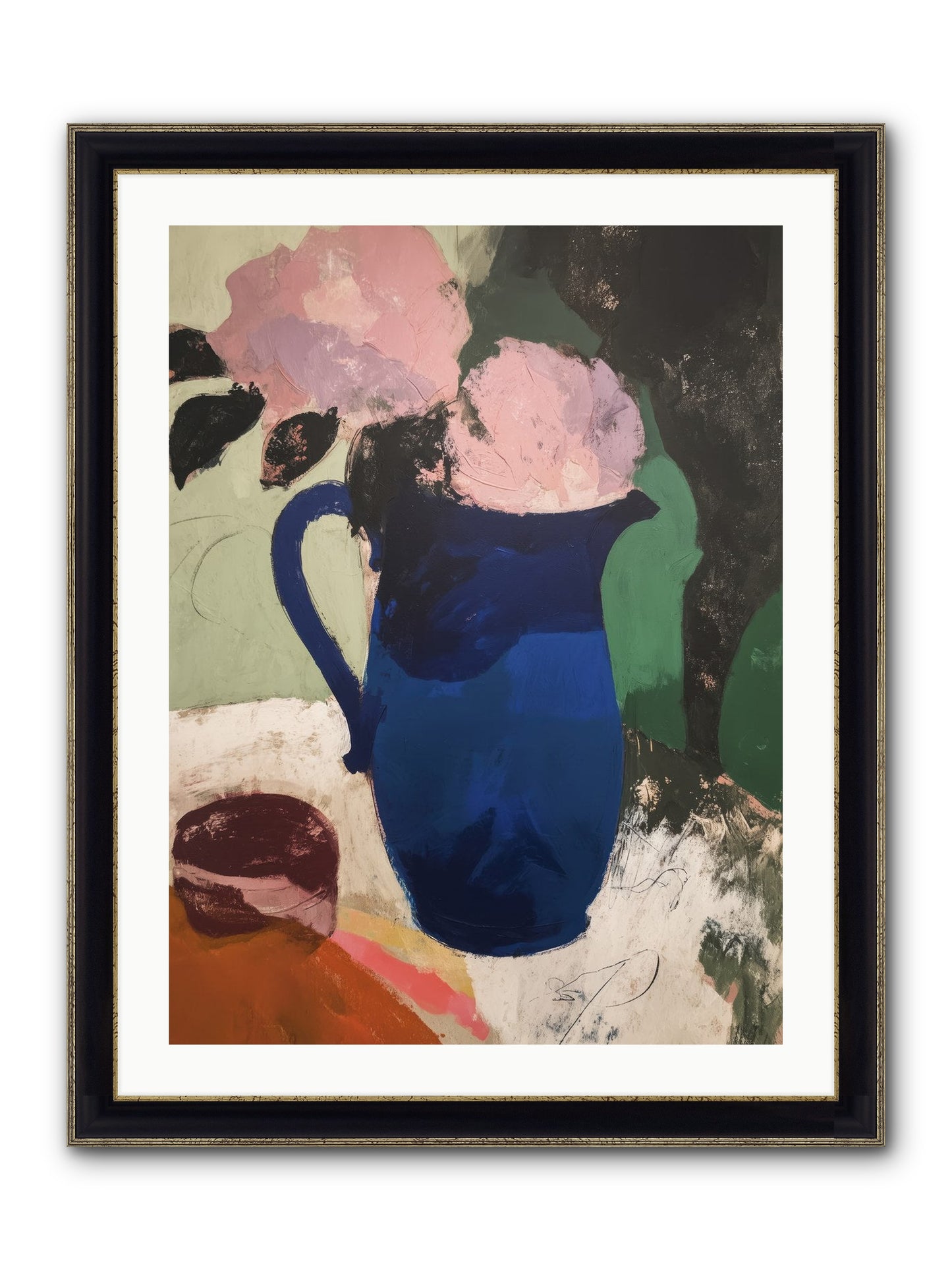 Mirevale Framed Print - Black & Gold 24x32