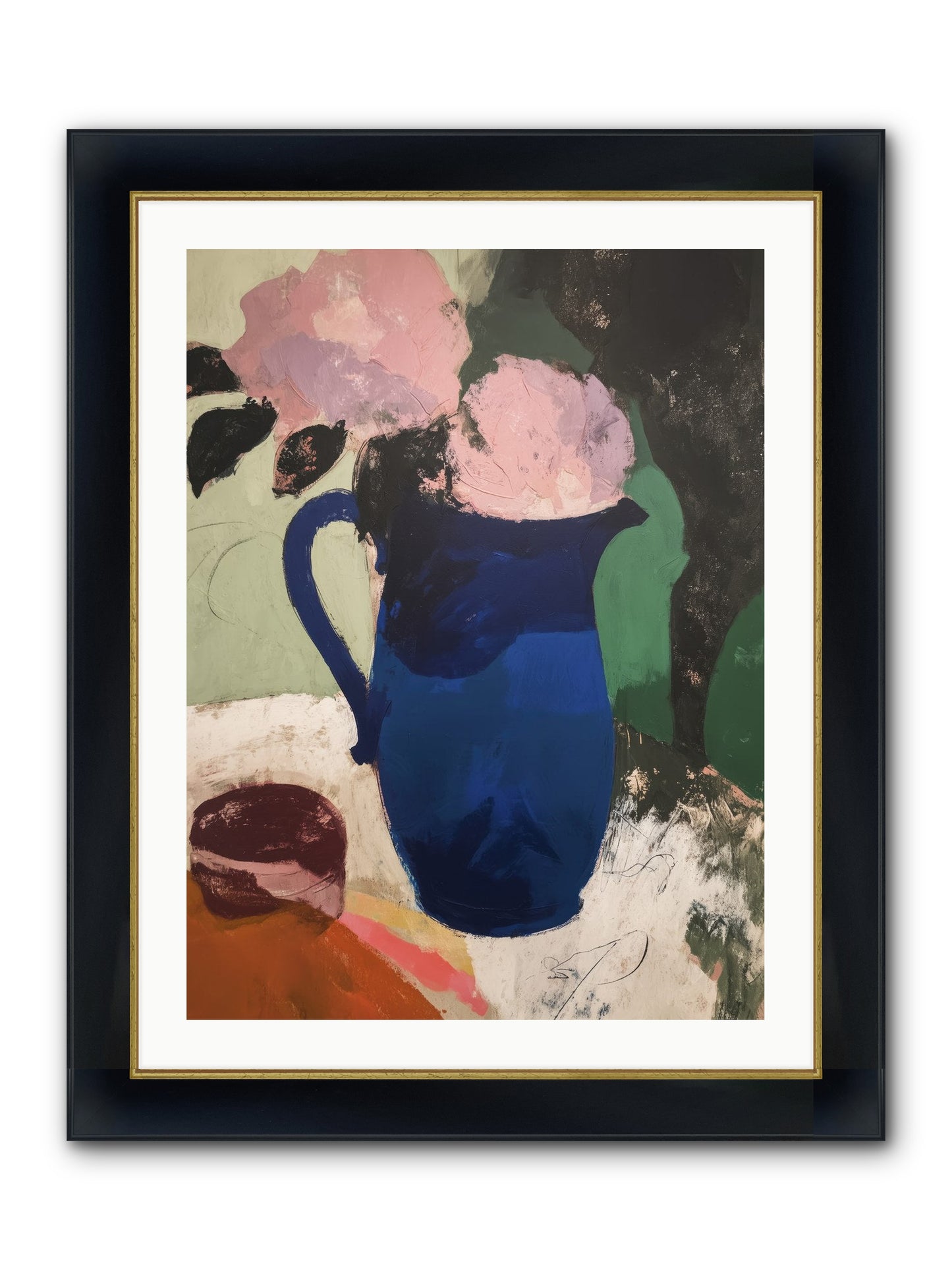 Mirevale Framed Print - Wide Black w/Gold 24x32