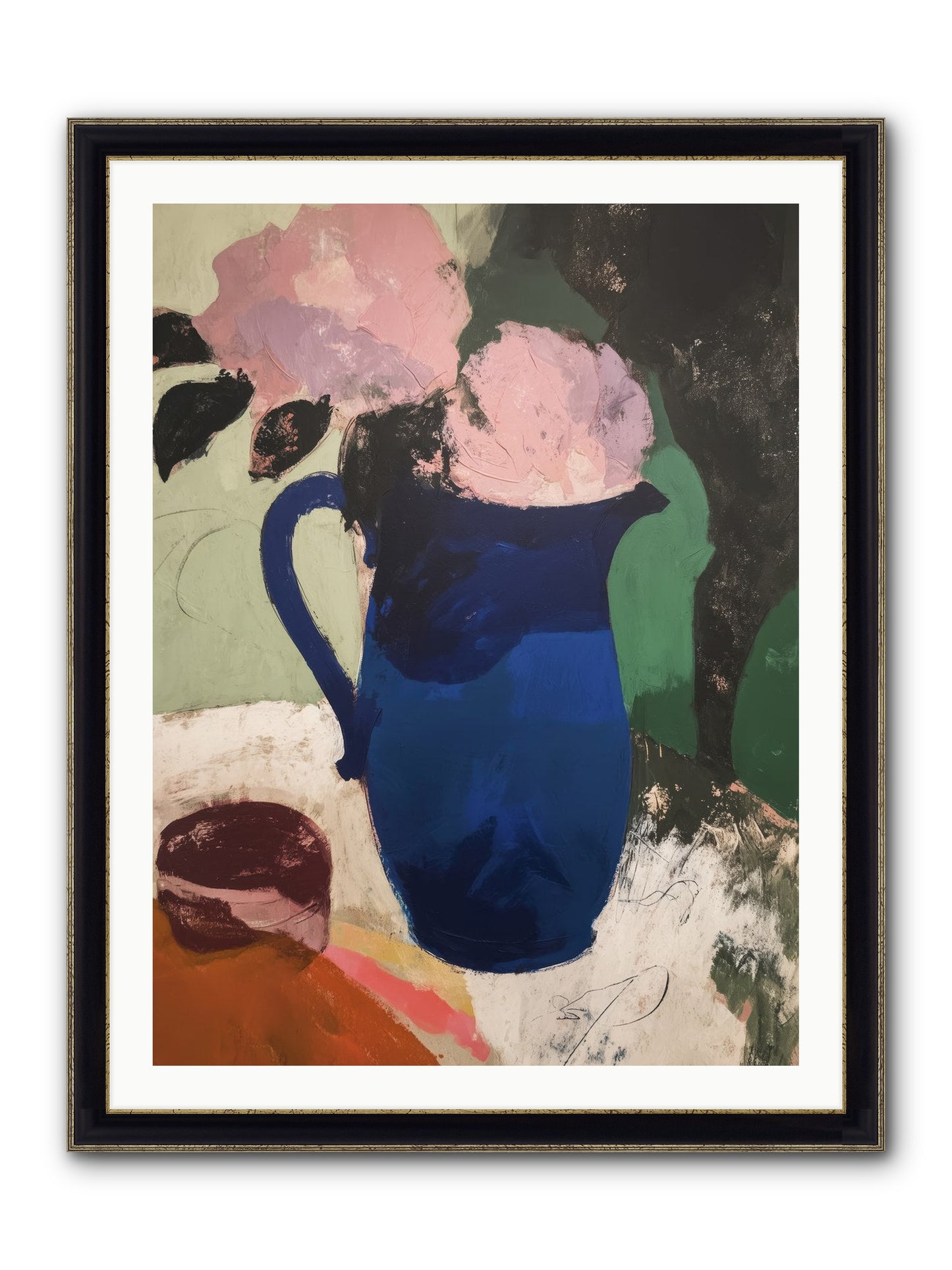 Mirevale Framed Print - Black & Gold 30x40