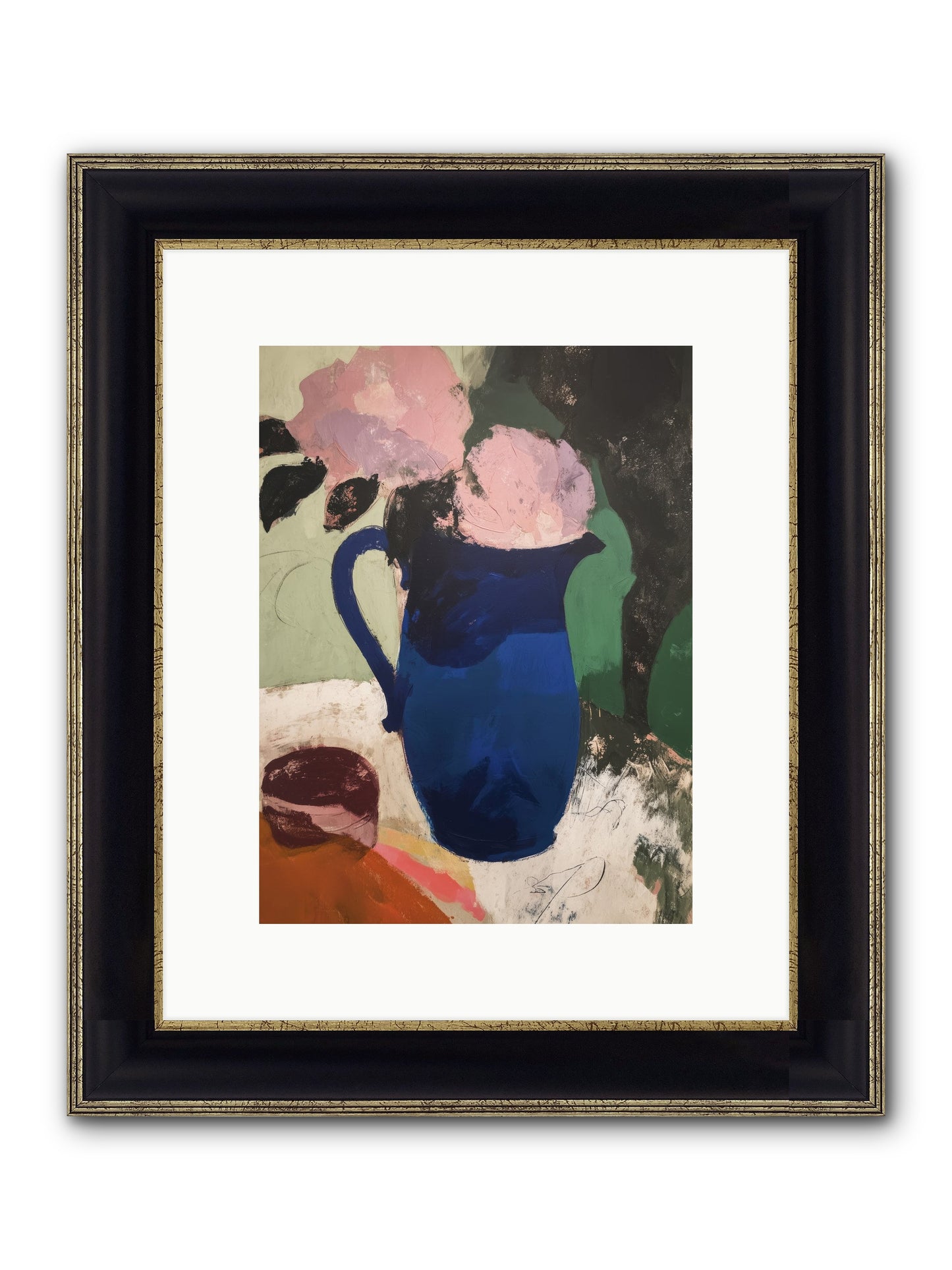Mirevale Framed Print - Black & Gold 9x12