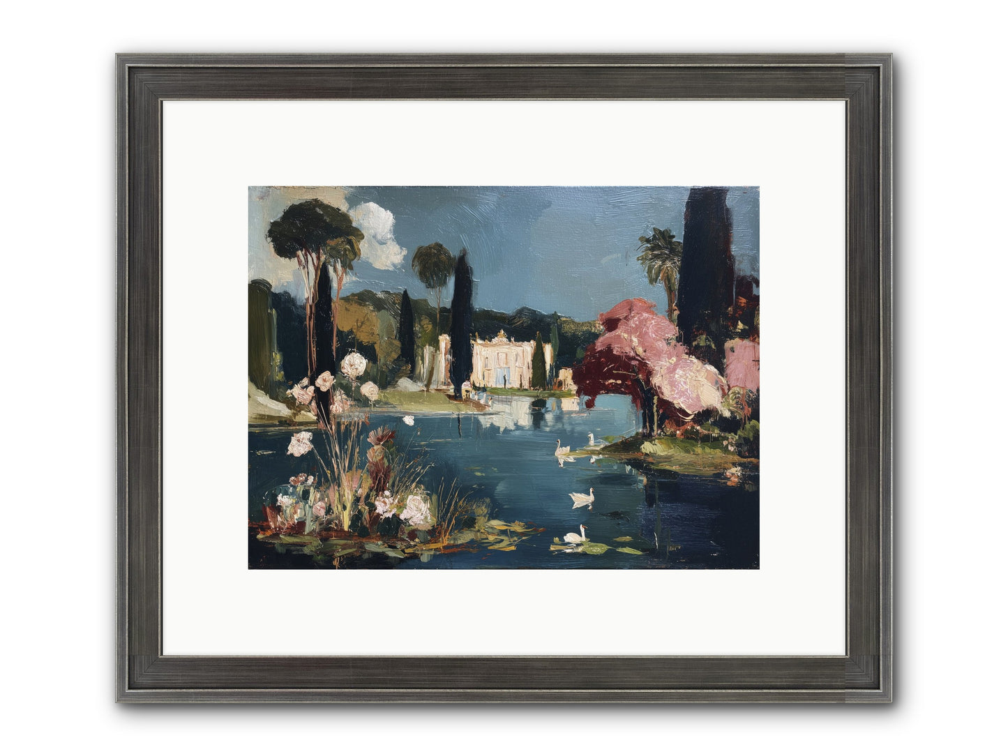Mirrored Memories Framed Print - Slimwoods Black/Silver 12x9