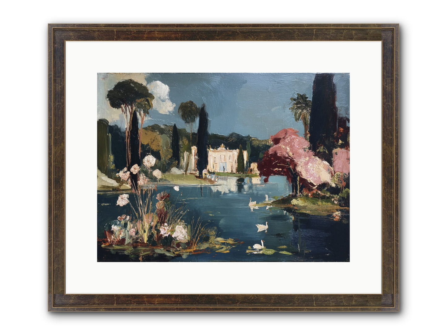 Mirrored Memories Framed Print - Slimwoods Black/Gold 16x12