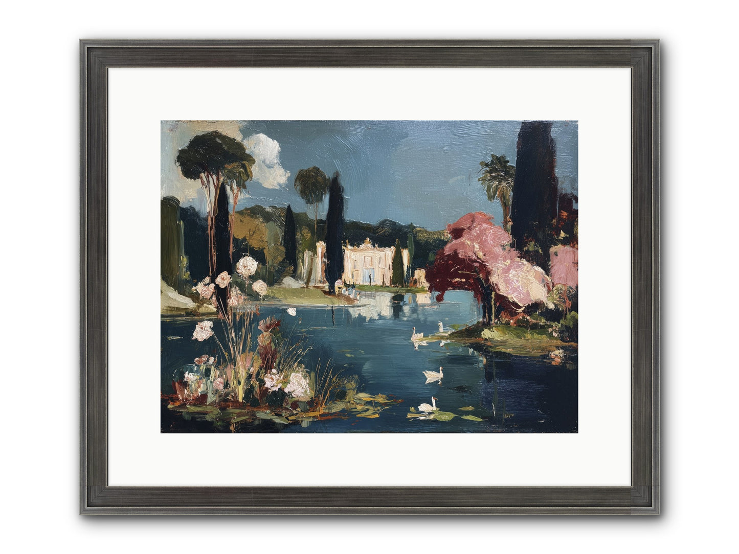 Mirrored Memories Framed Print - Slimwoods Black/Silver 16x12