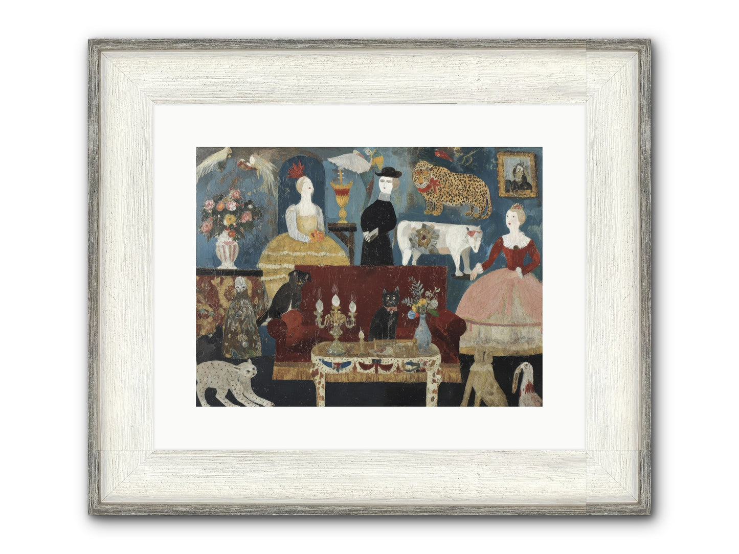 Mirth At Montpelier House Framed Print - Driftwood White 16x12