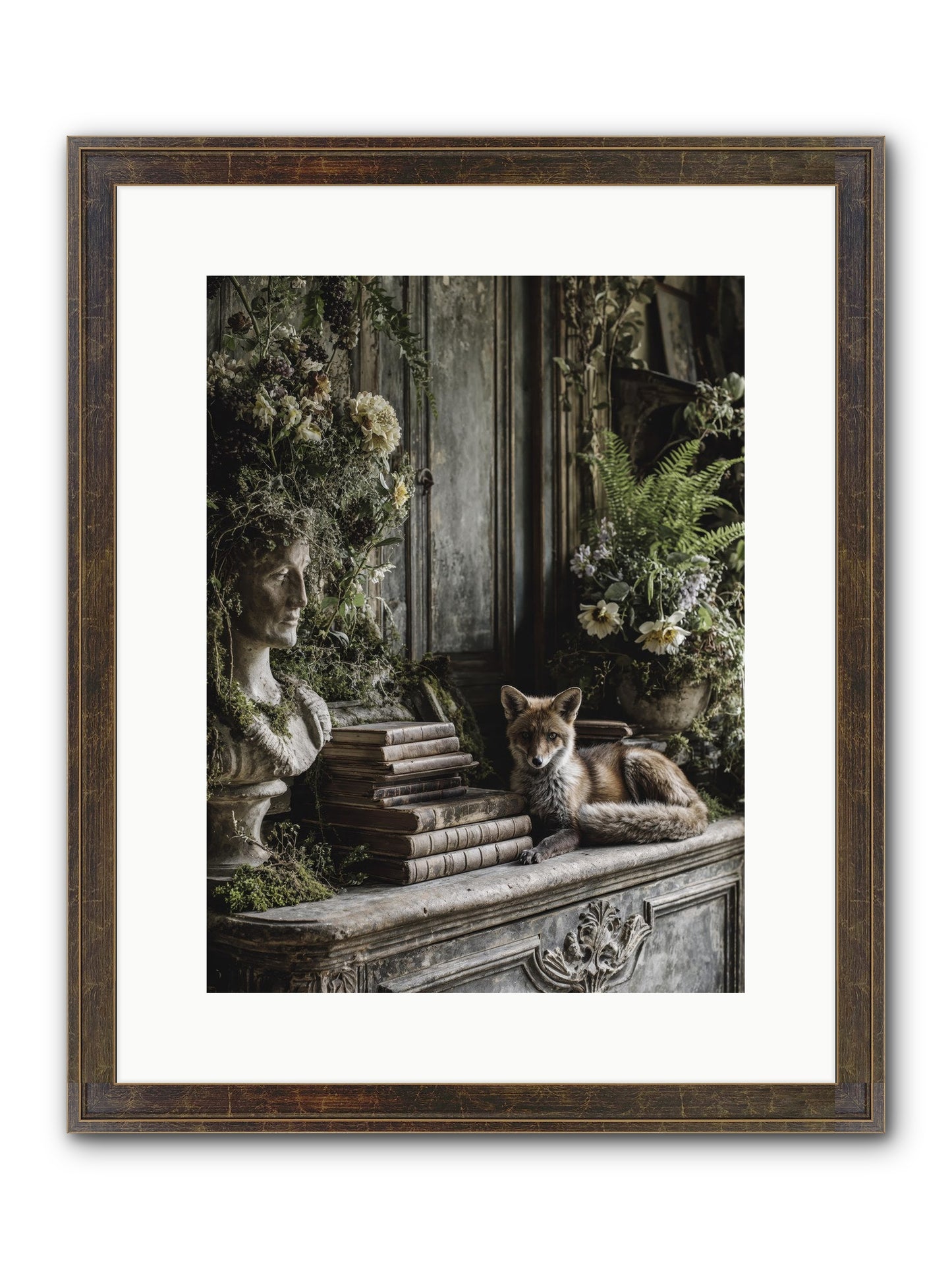 Mischief Blessed Framed Print - Slimwoods Black/Gold 12x16
