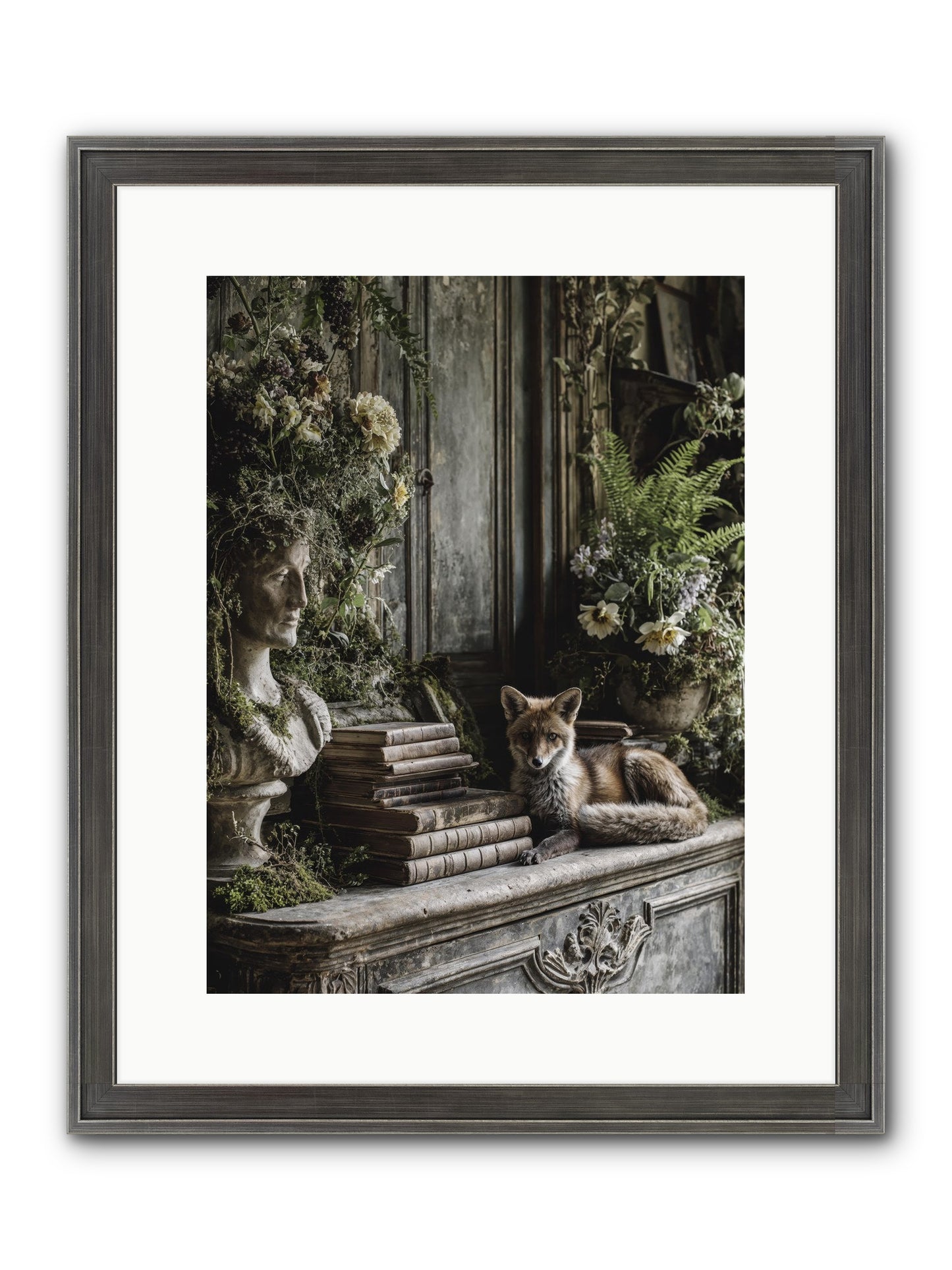 Mischief Blessed Framed Print - Slimwoods Black/Silver 12x16