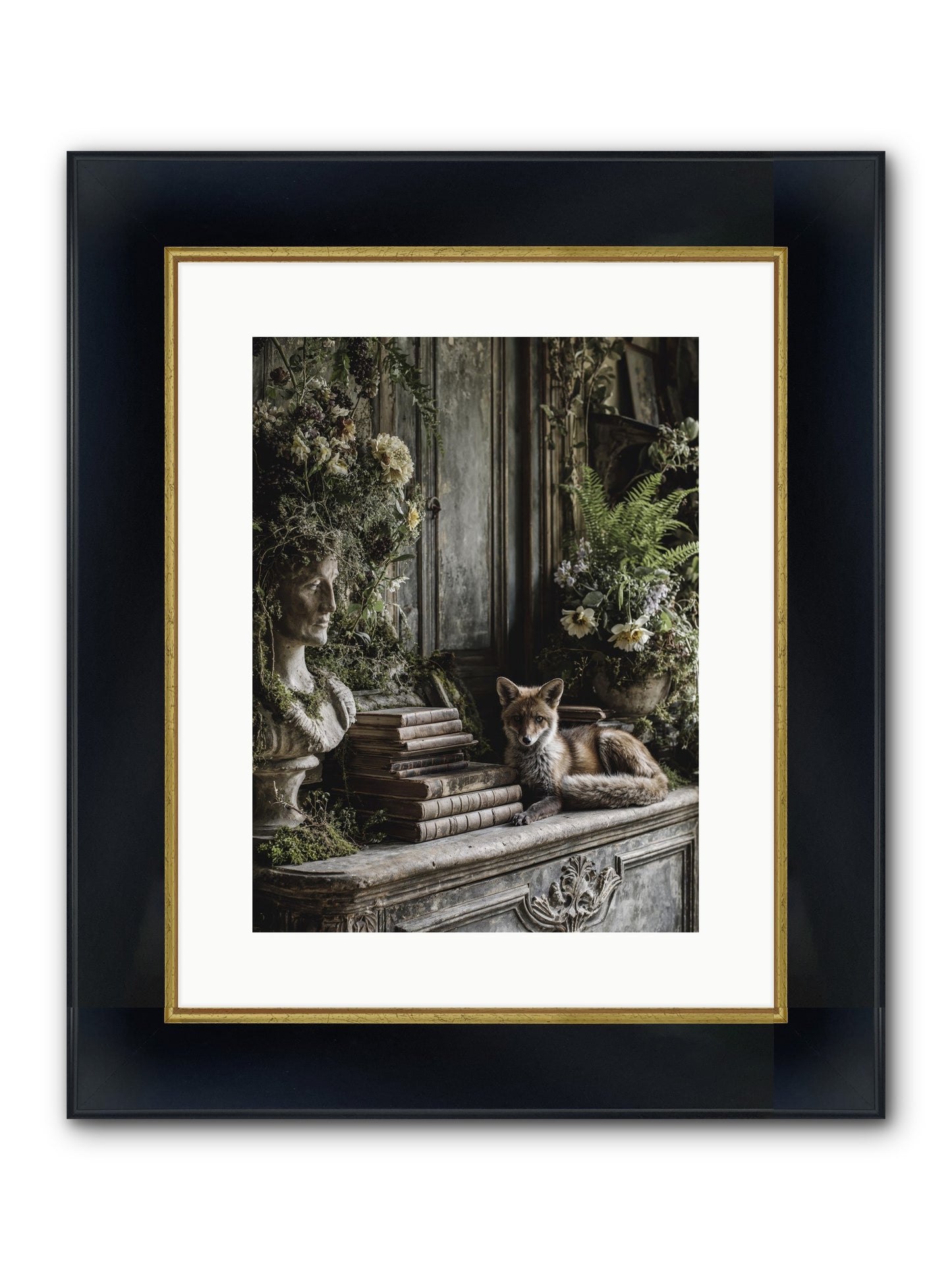 Mischief Blessed Framed Print - Wide Black w/Gold 12x16