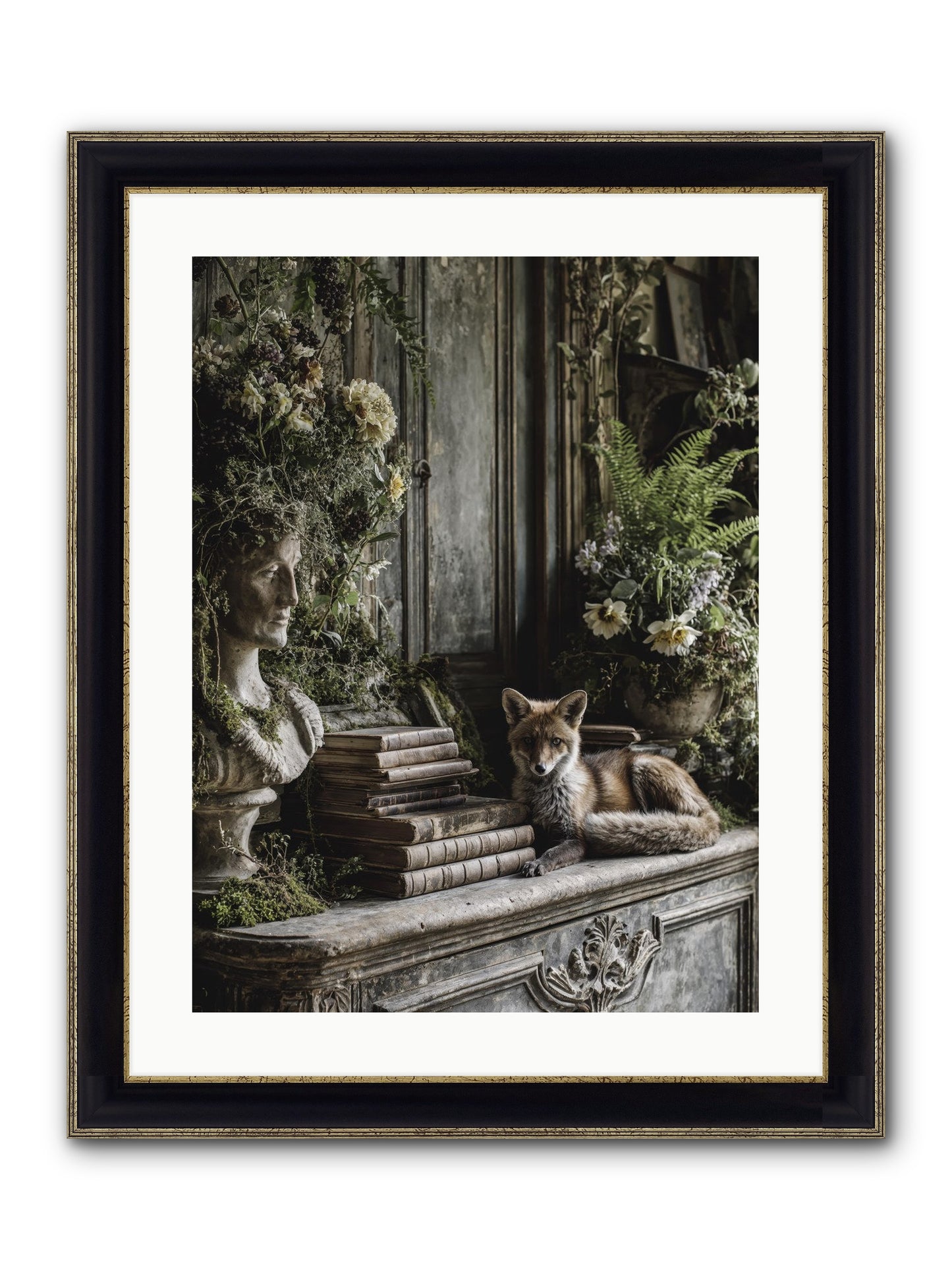 Mischief Blessed Framed Print - Black & Gold 18x24
