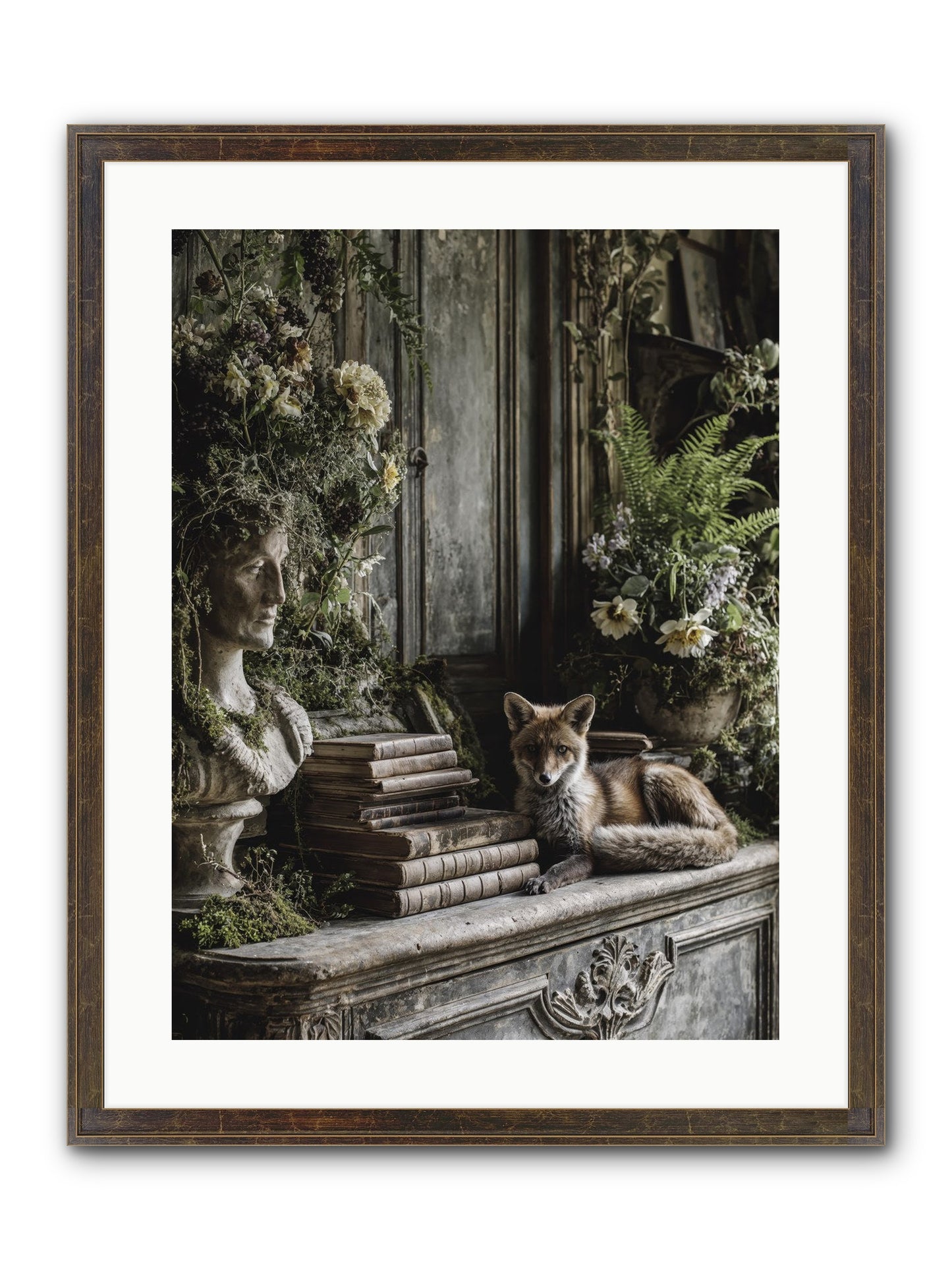 Mischief Blessed Framed Print - Slimwoods Black/Gold 18x24