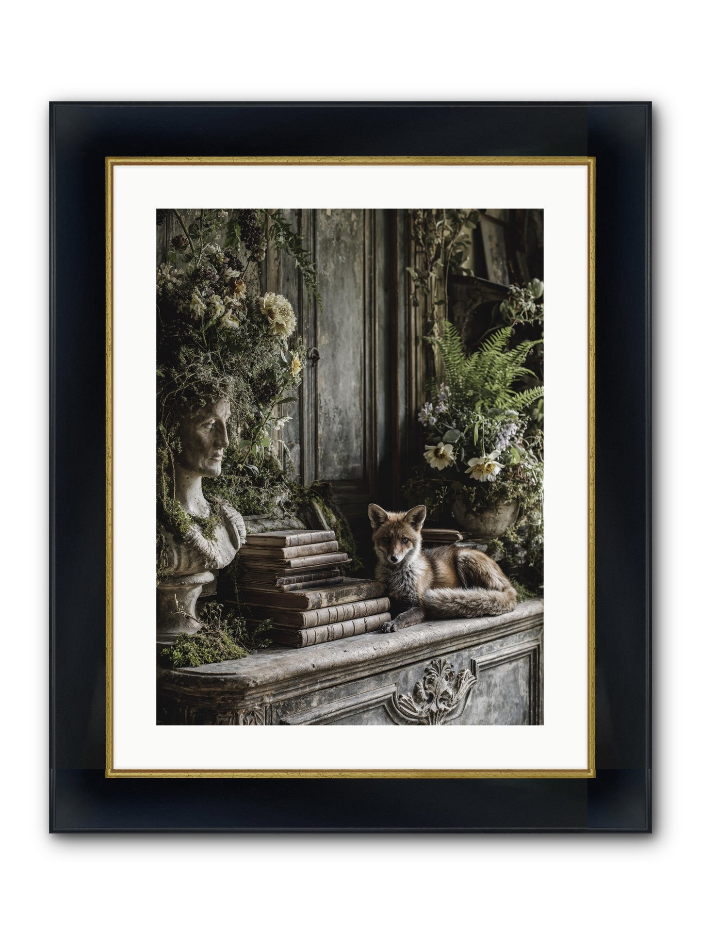 Mischief Blessed Framed Print - Wide Black w/Gold 18x24