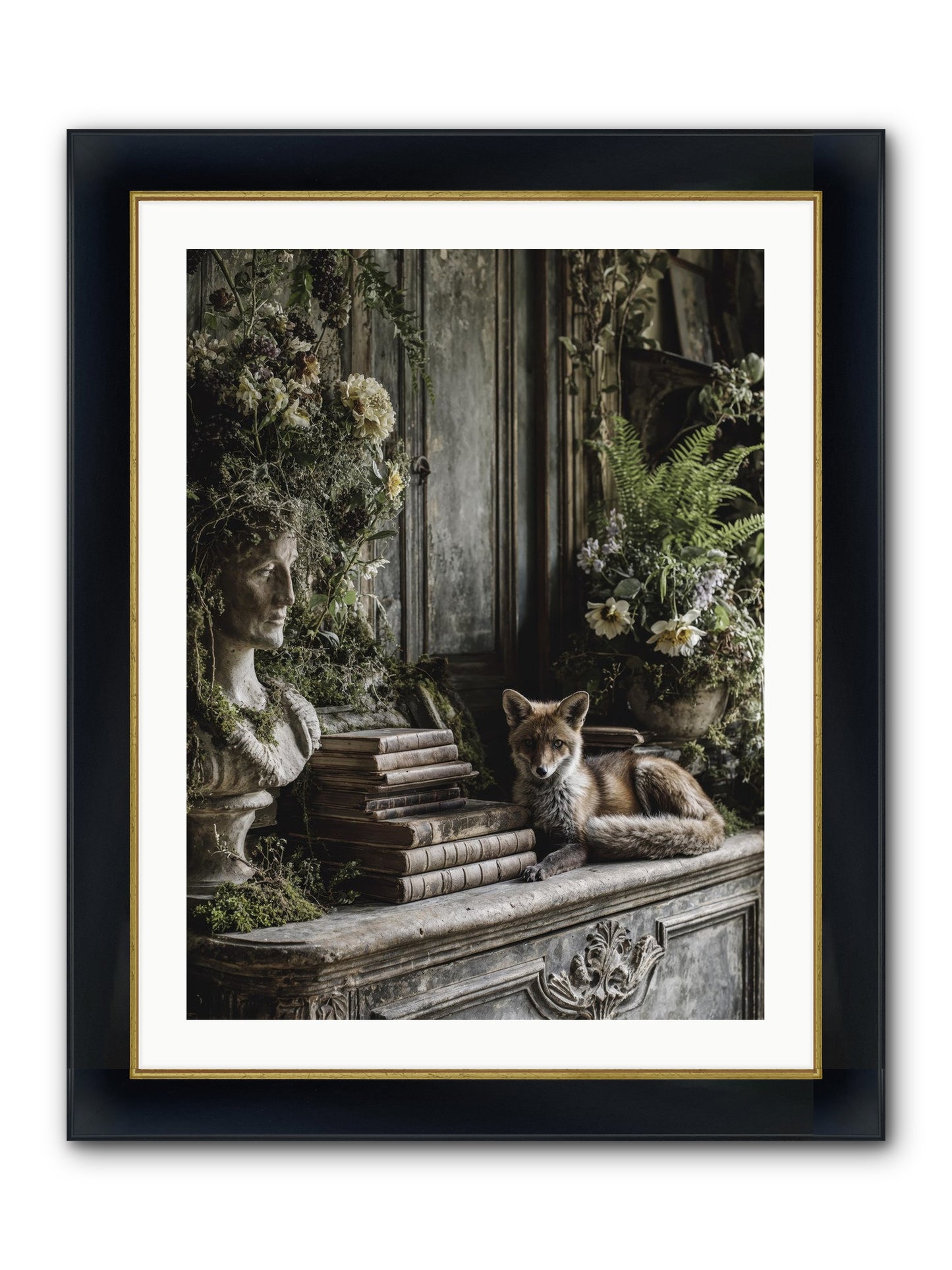 Mischief Blessed Framed Print - Wide Black w/Gold 24x32