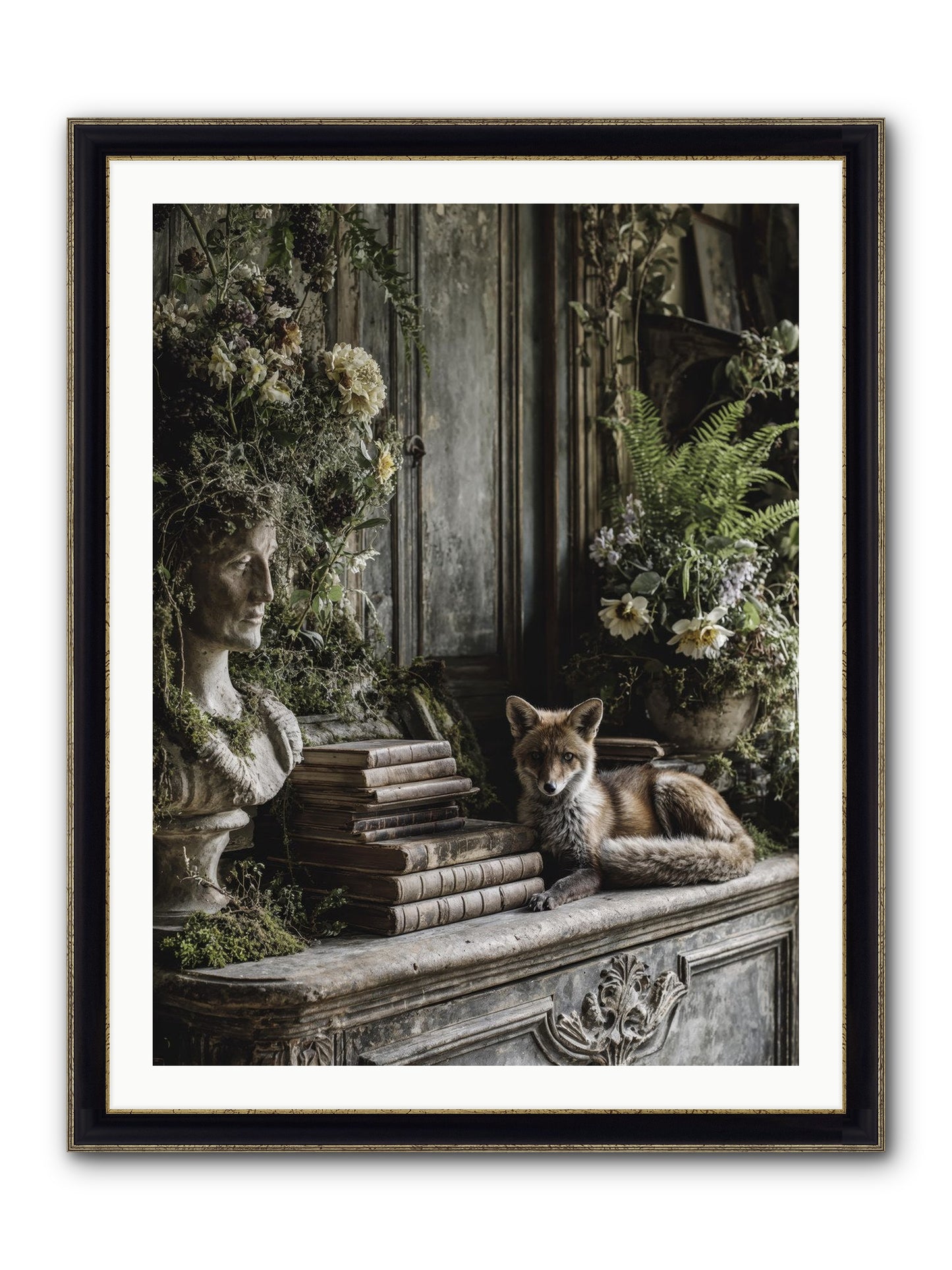 Mischief Blessed Framed Print - Black & Gold 30x40