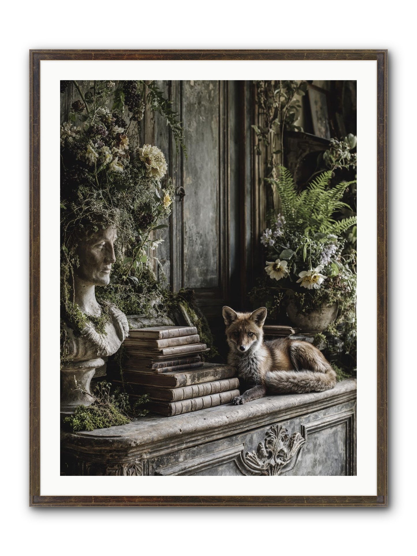 Mischief Blessed Framed Print - Slimwoods Black/Gold 30x40