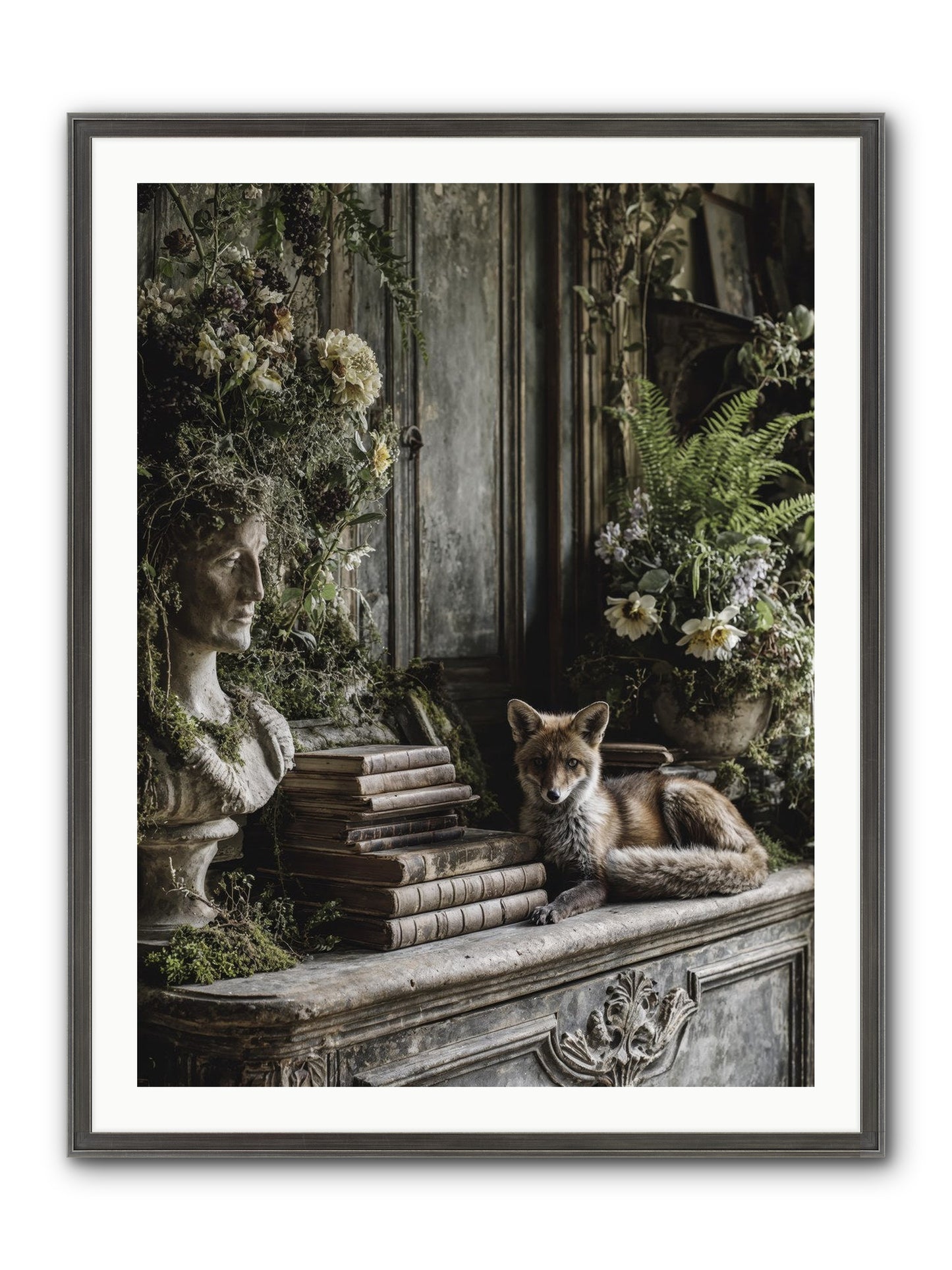 Mischief Blessed Framed Print - Slimwoods Black/Silver 30x40