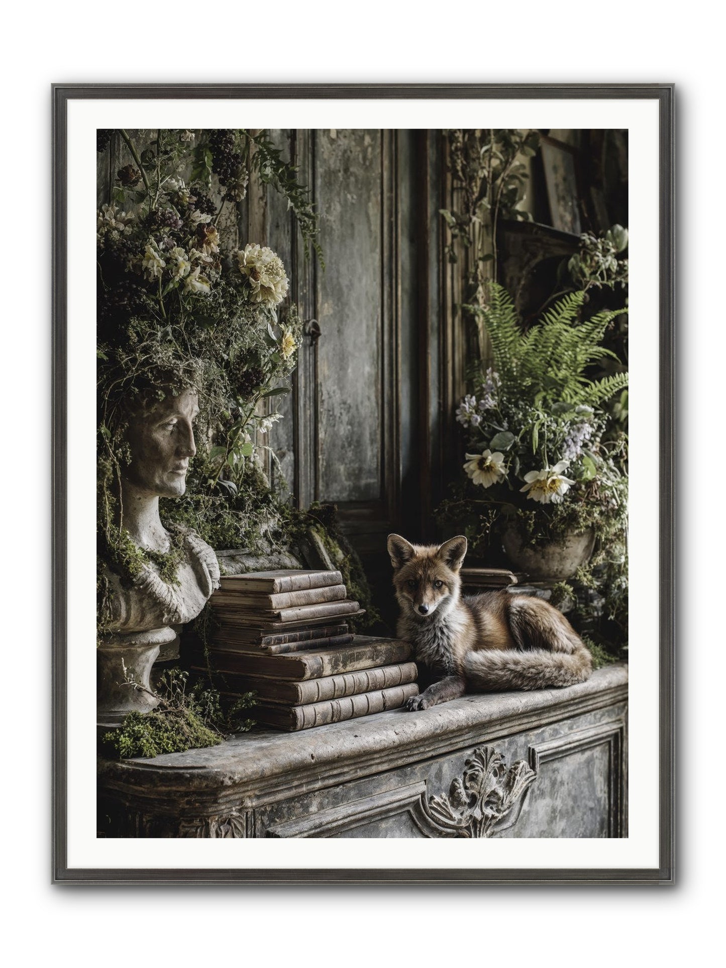 Mischief Blessed Framed Print - Slimwoods Black/Silver 36x48