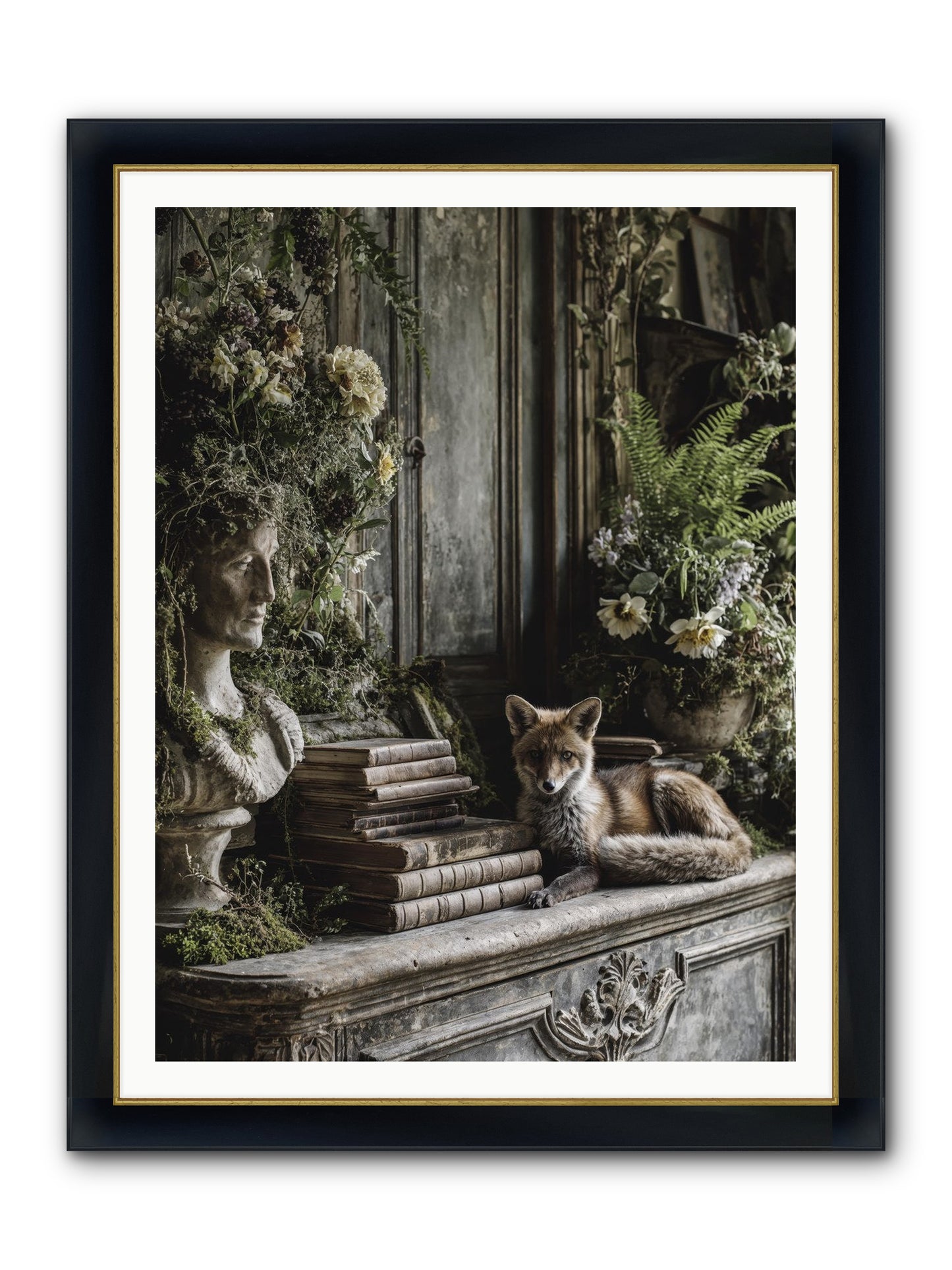 Mischief Blessed Framed Print - Wide Black w/Gold 36x48