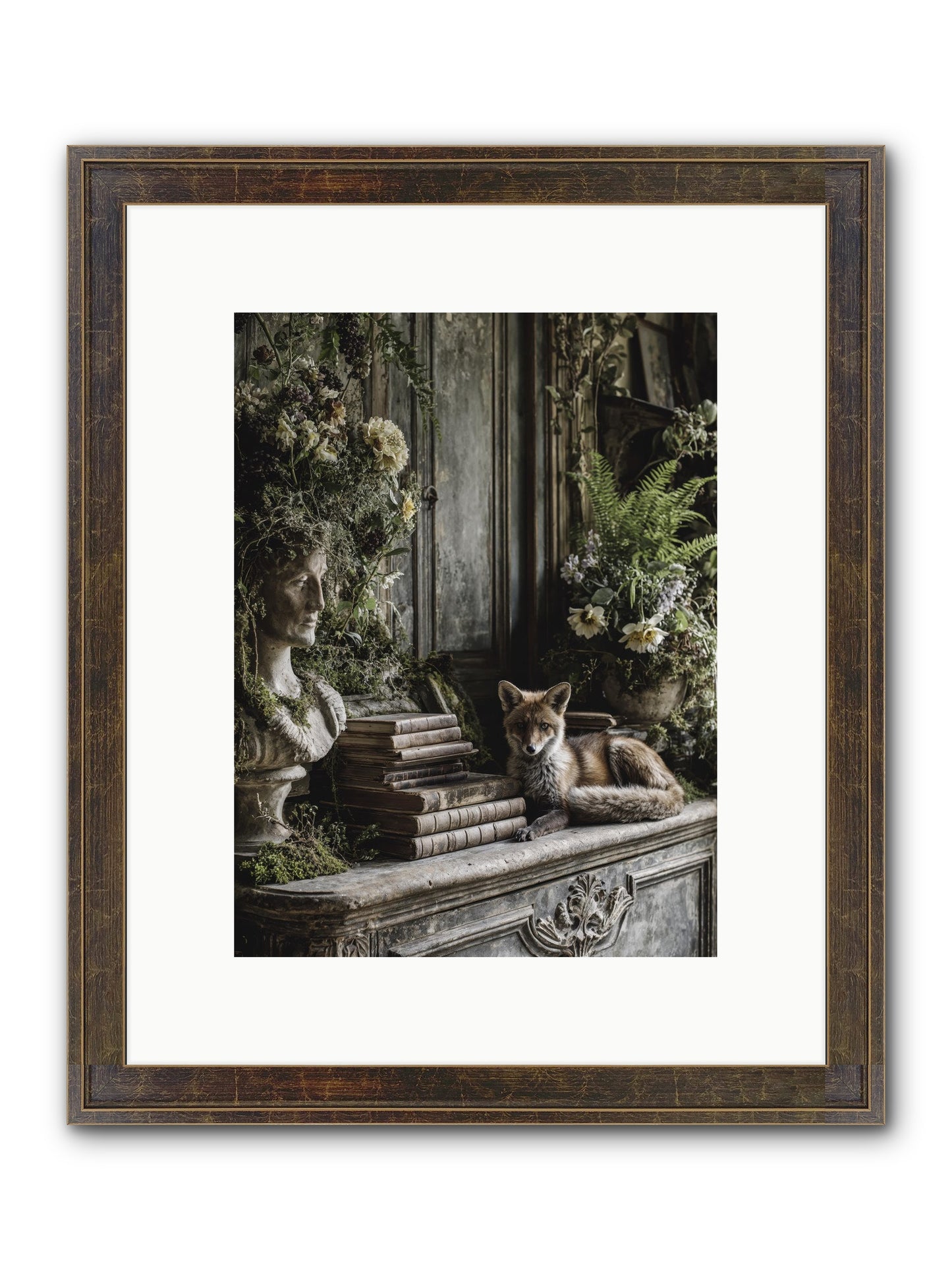 Mischief Blessed Framed Print - Slimwoods Black/Gold 9x12