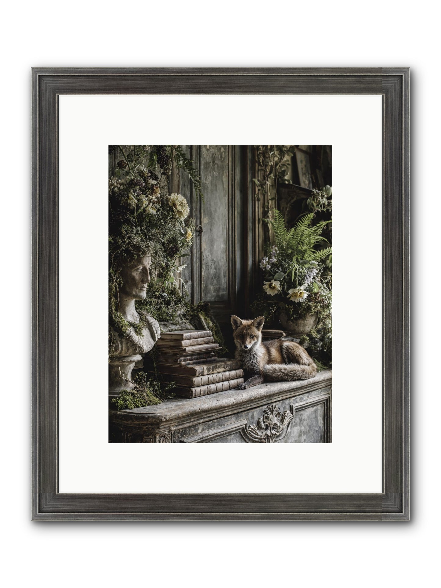 Mischief Blessed Framed Print - Slimwoods Black/Silver 9x12