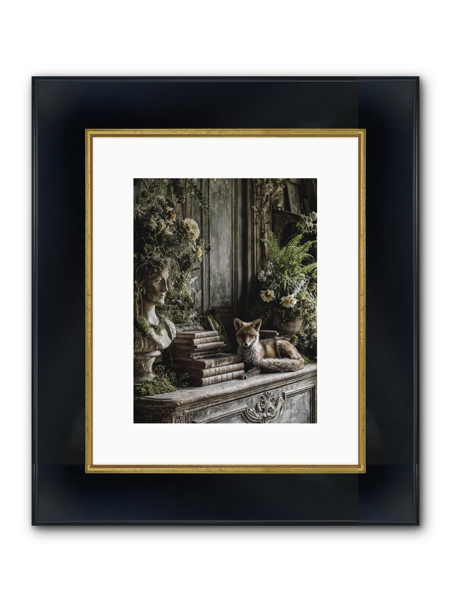 Mischief Blessed Framed Print - Wide Black w/Gold 9x12