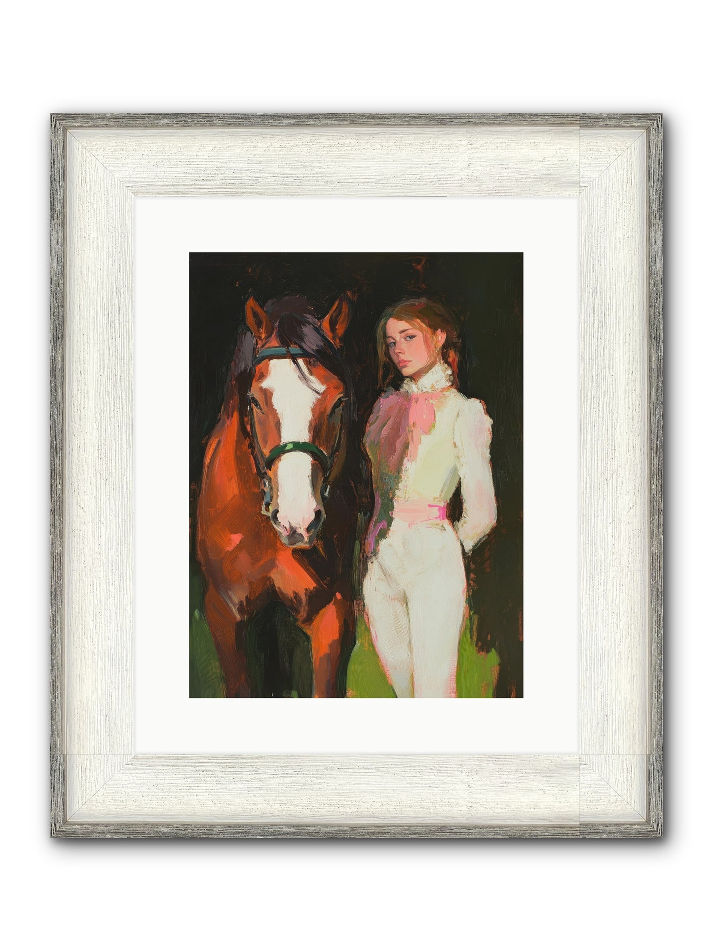 Mischief Maker Framed Print - Driftwood White 12x16