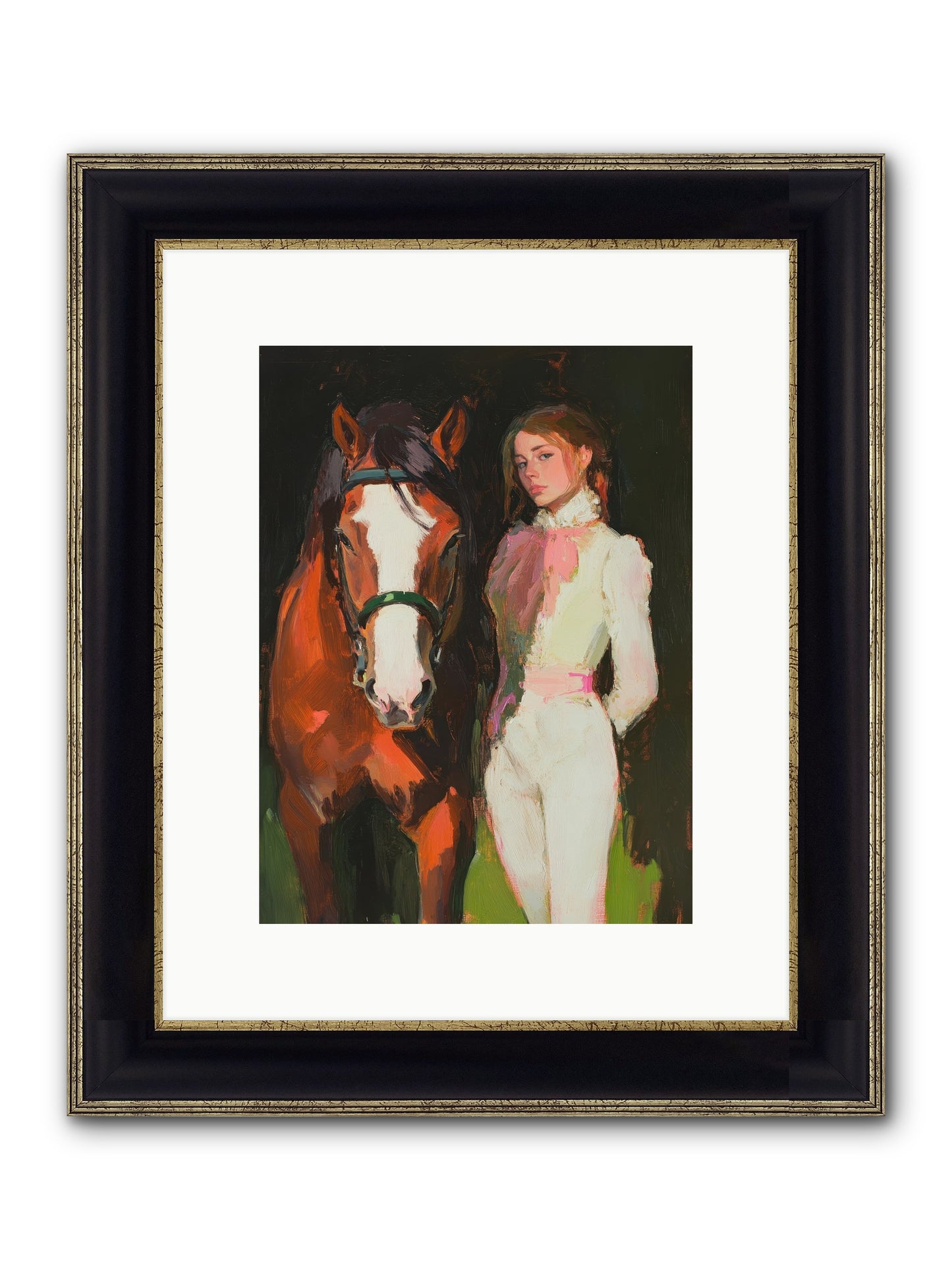 Mischief Maker Framed Print - Black & Gold 9x12