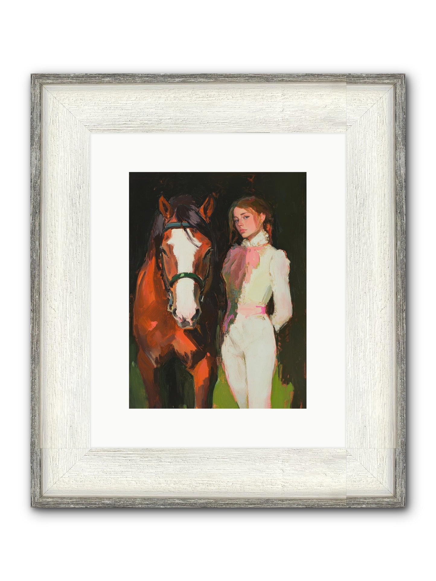 Mischief Maker Framed Print - Driftwood White 9x12