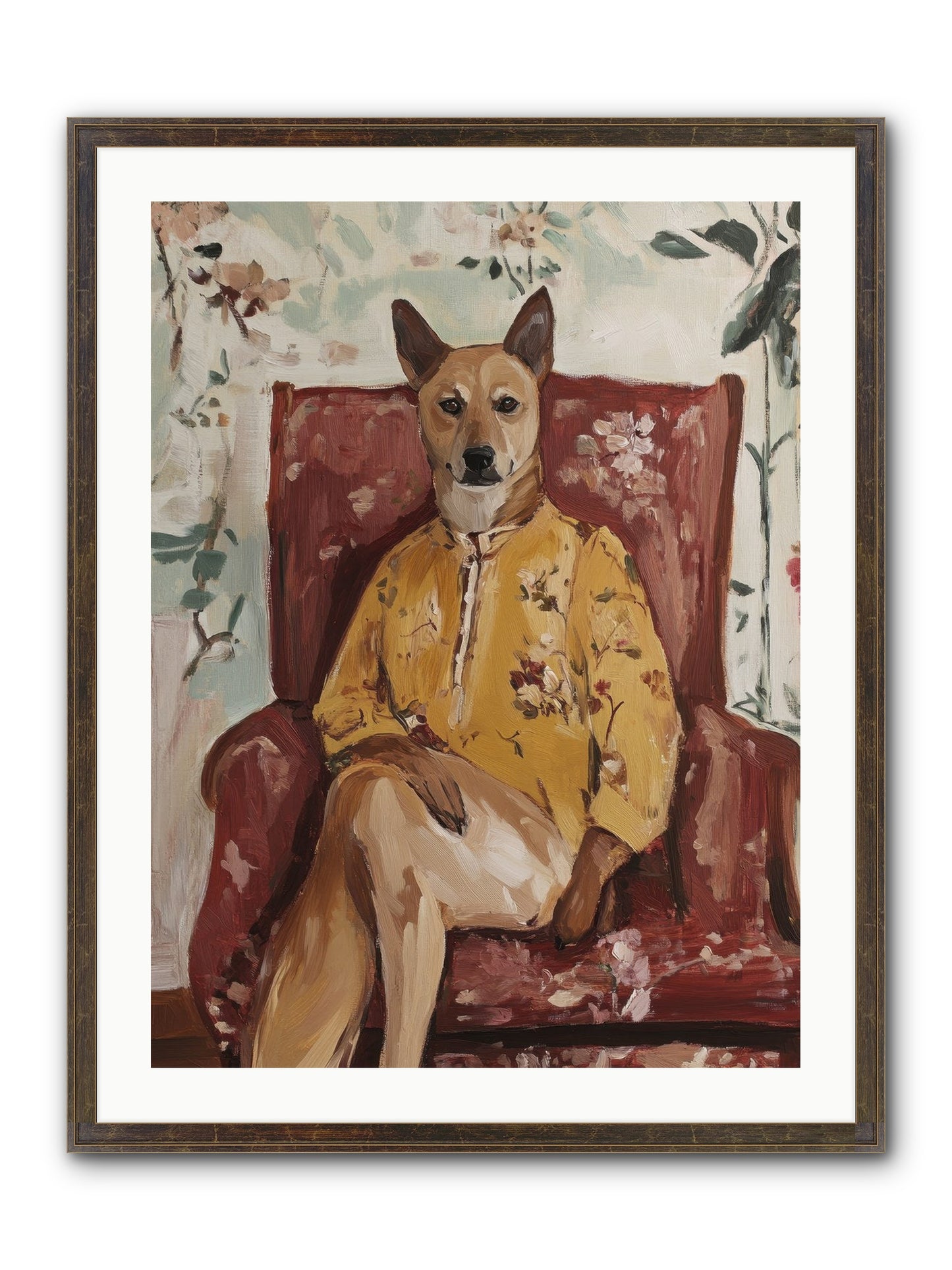 Miss Honey Bee Framed Print - Slimwoods Black/Gold 24x32