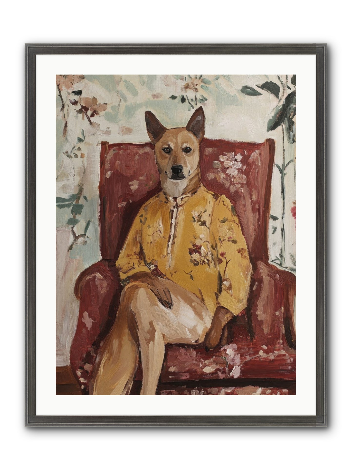 Miss Honey Bee Framed Print - Slimwoods Black/Silver 24x32