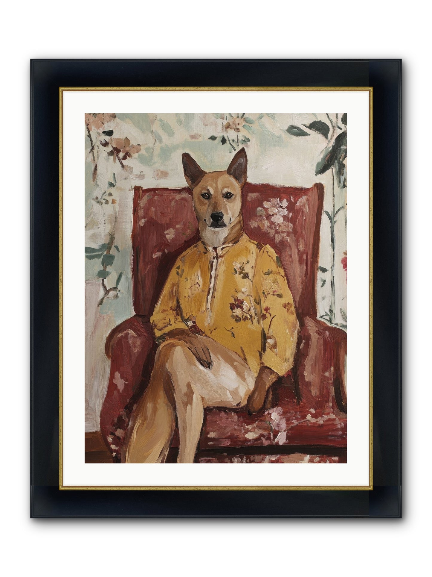 Miss Honey Bee Framed Print - Wide Black w/Gold 24x32