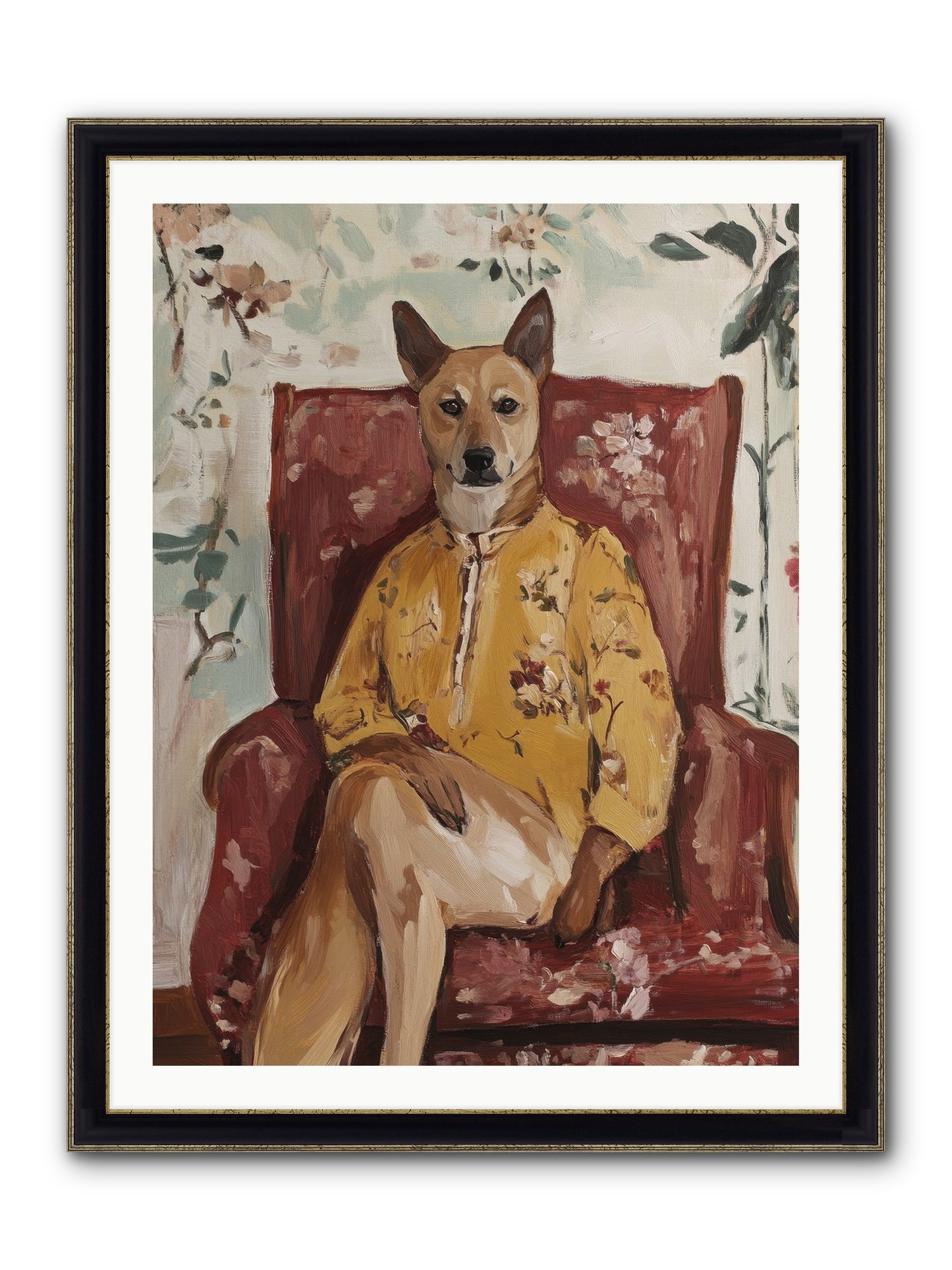Miss Honey Bee Framed Print - Black & Gold 30x40