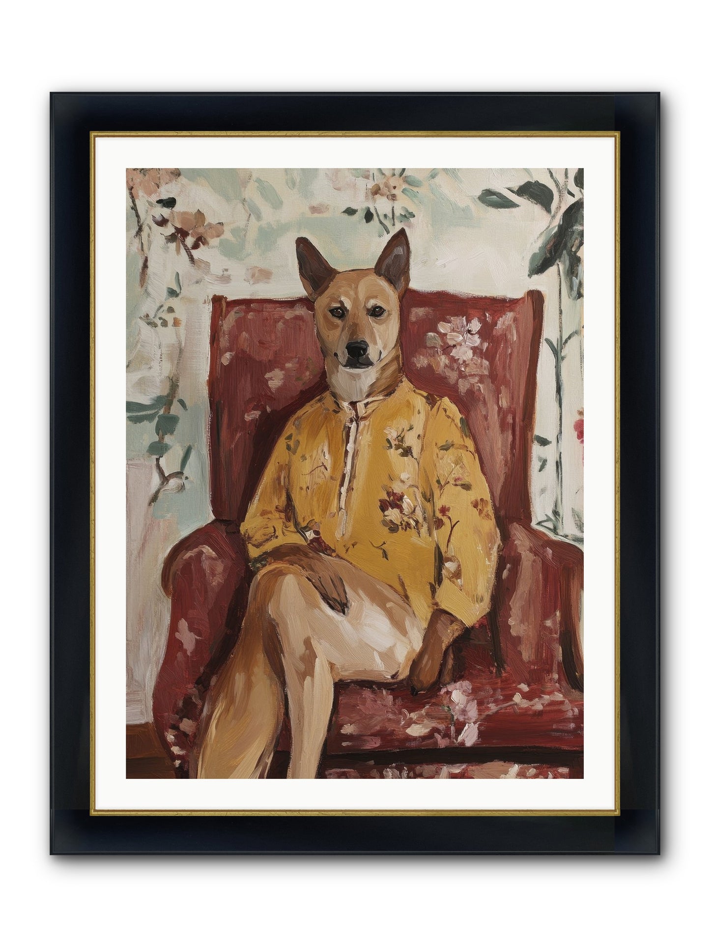 Miss Honey Bee Framed Print - Wide Black w/Gold 30x40