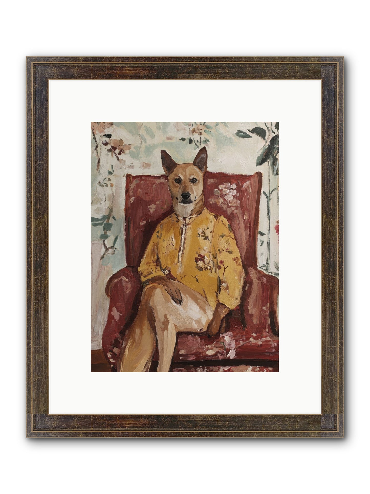 Miss Honey Bee Framed Print - Slimwoods Black/Gold 9x12